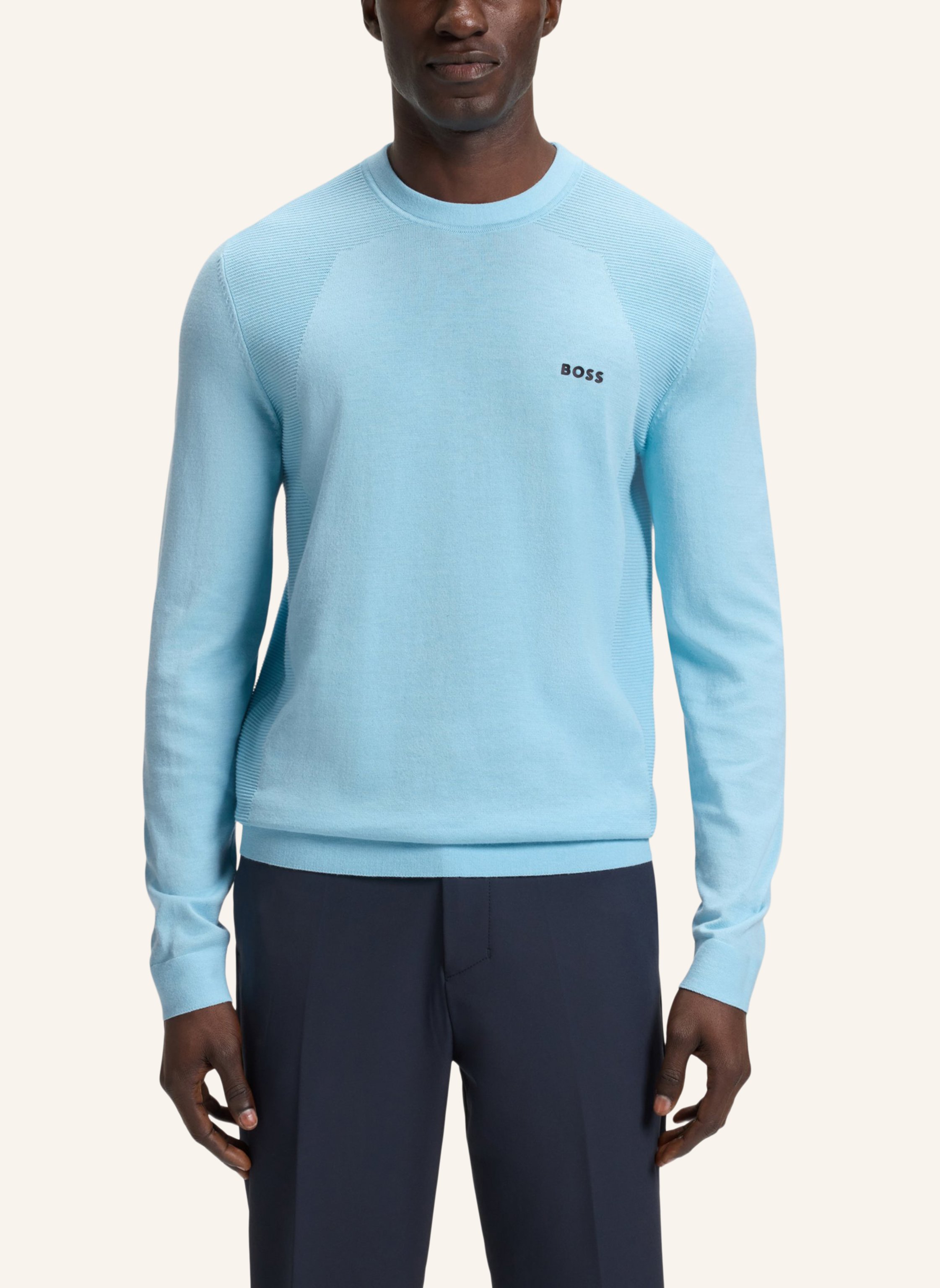 Thumbnail - Boss Pullover K_Momentum-Lite Cn Regular Fit blau
