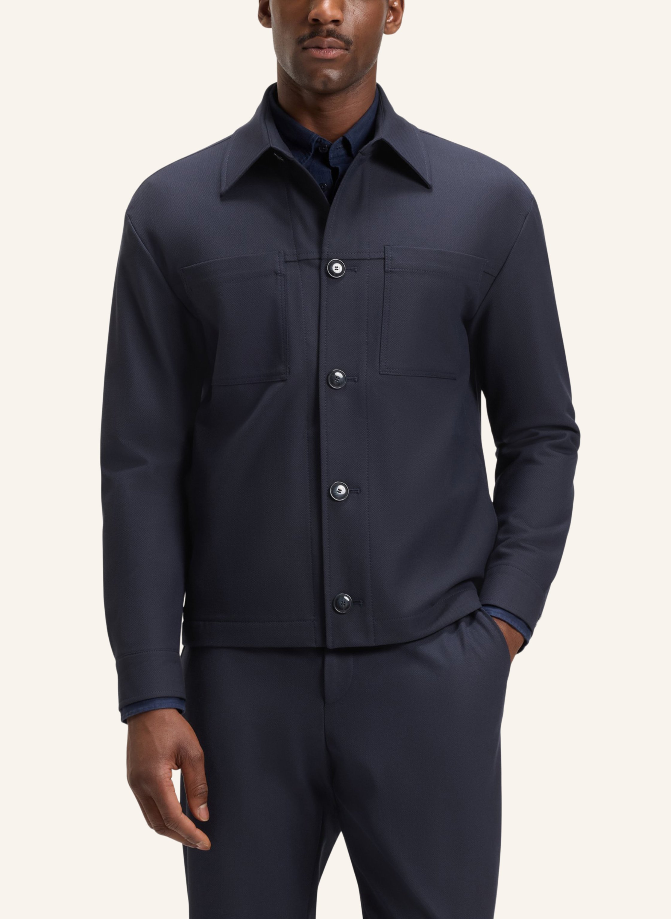 Thumbnail - Boss Blazer P-Craig-Wg-253 Relaxed Fit blau