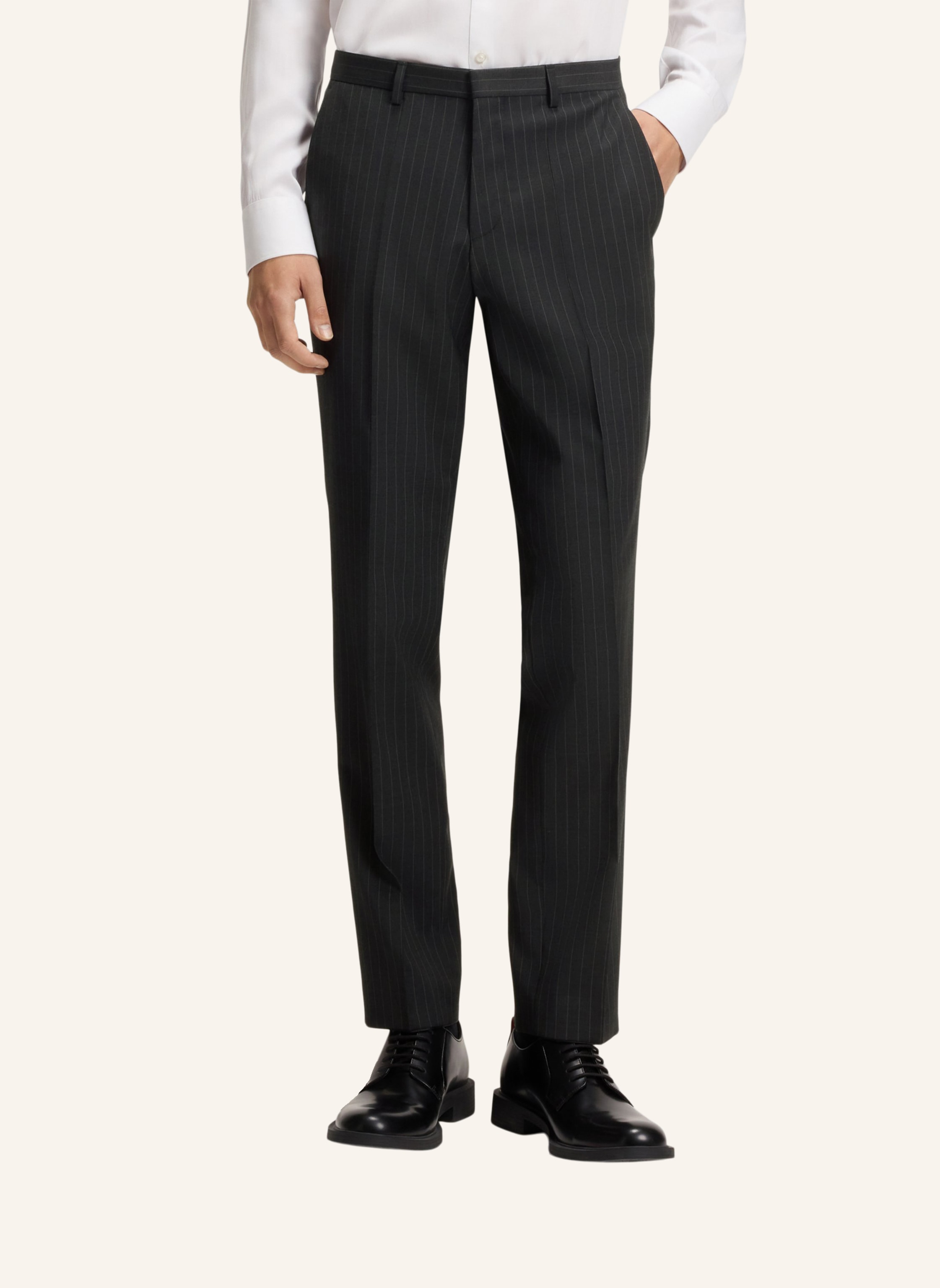 Thumbnail - Hugo Business Hose hesten253x Extra-Slim Fit grau