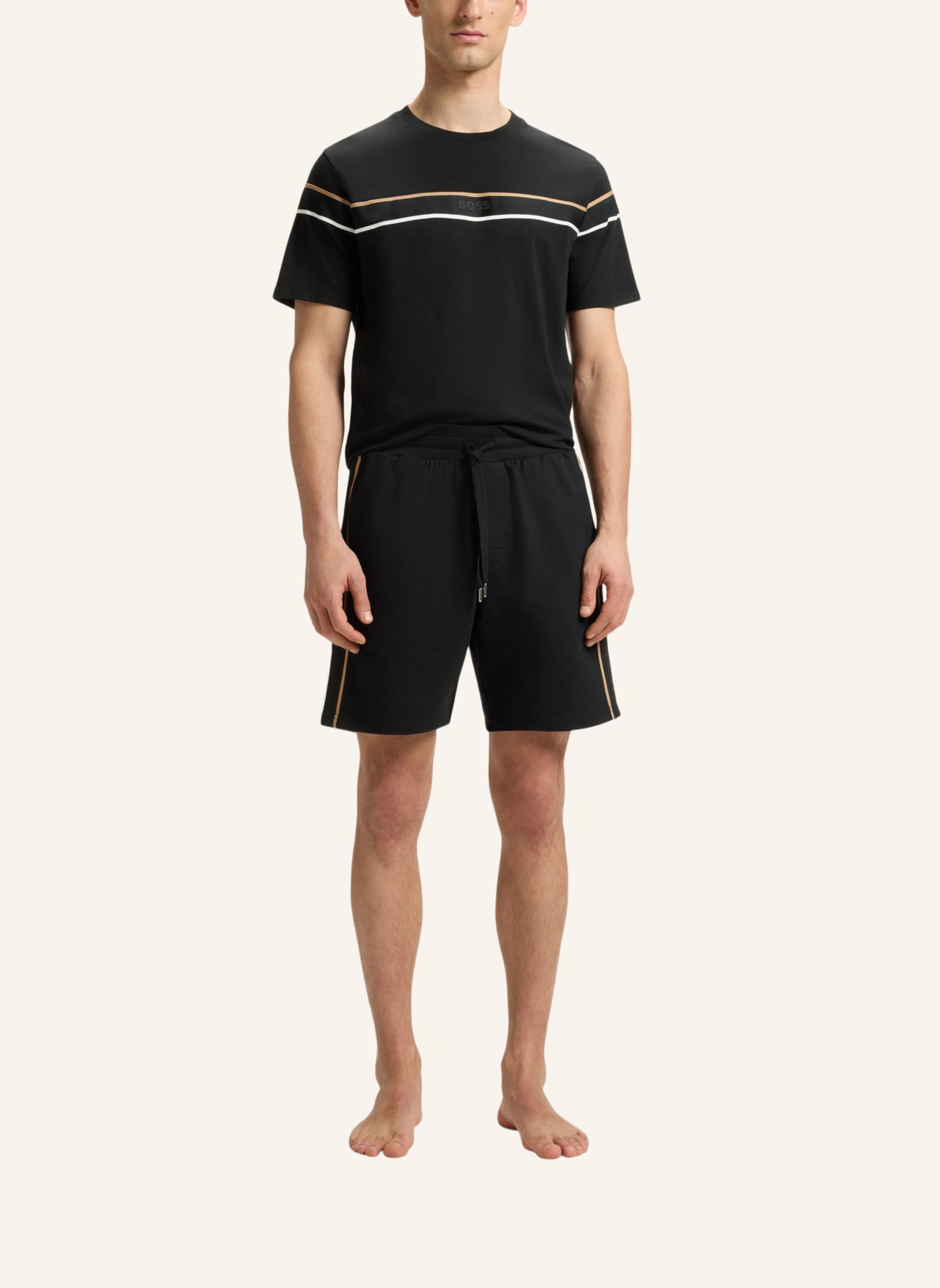 Thumbnail - Boss Loungewear Unterteil Iconic Shorts schwarz