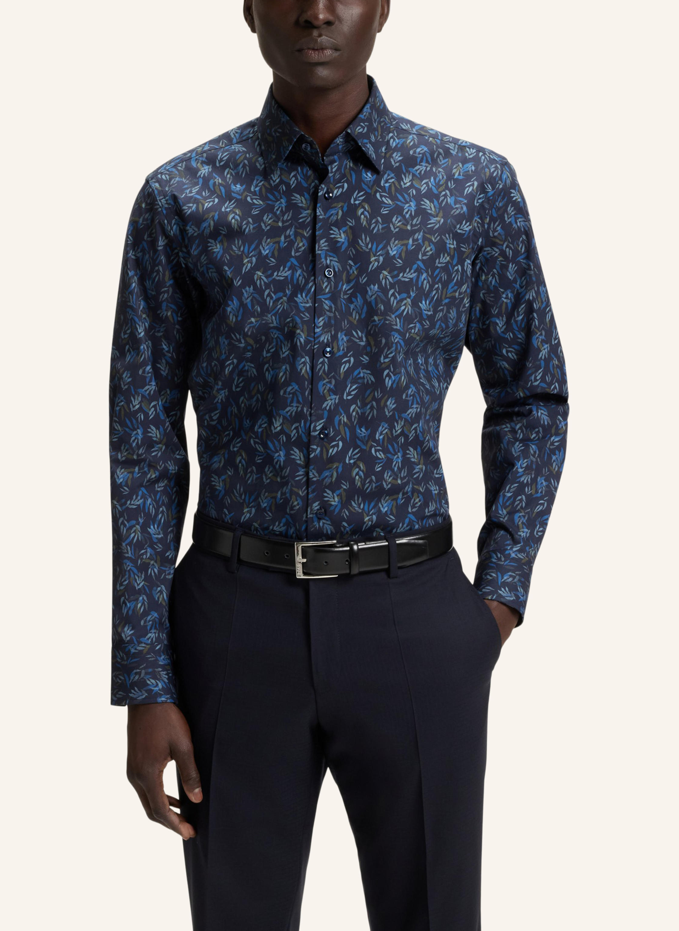 Thumbnail - Boss Business Hemd H-Joe-Kent-c1-214 Regular Fit blau