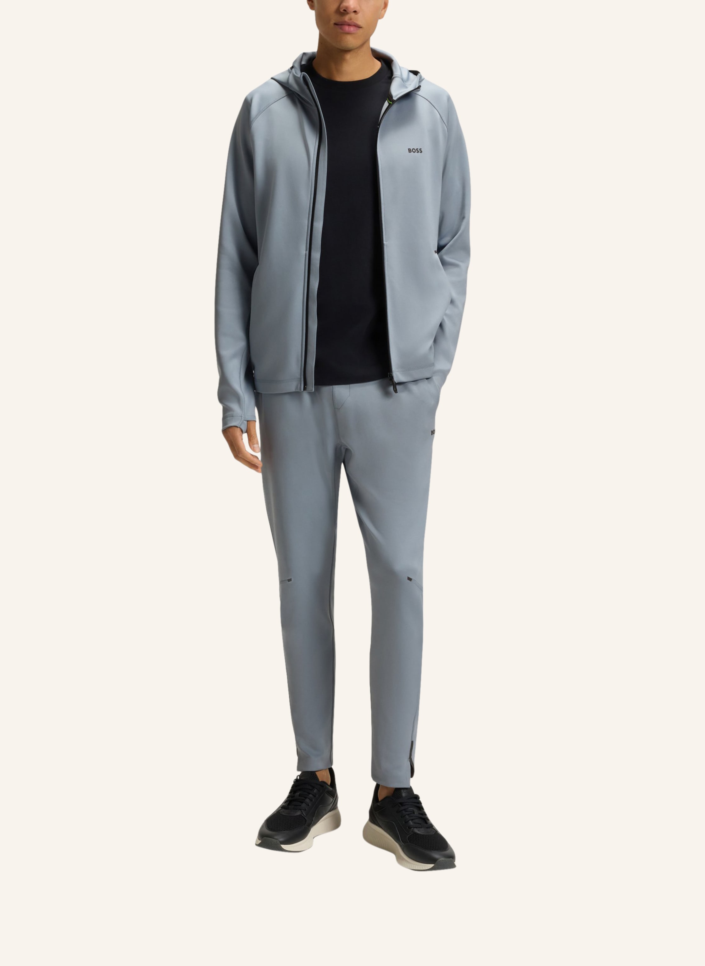 Thumbnail - Boss Trainingsjacke Sicon Active grau