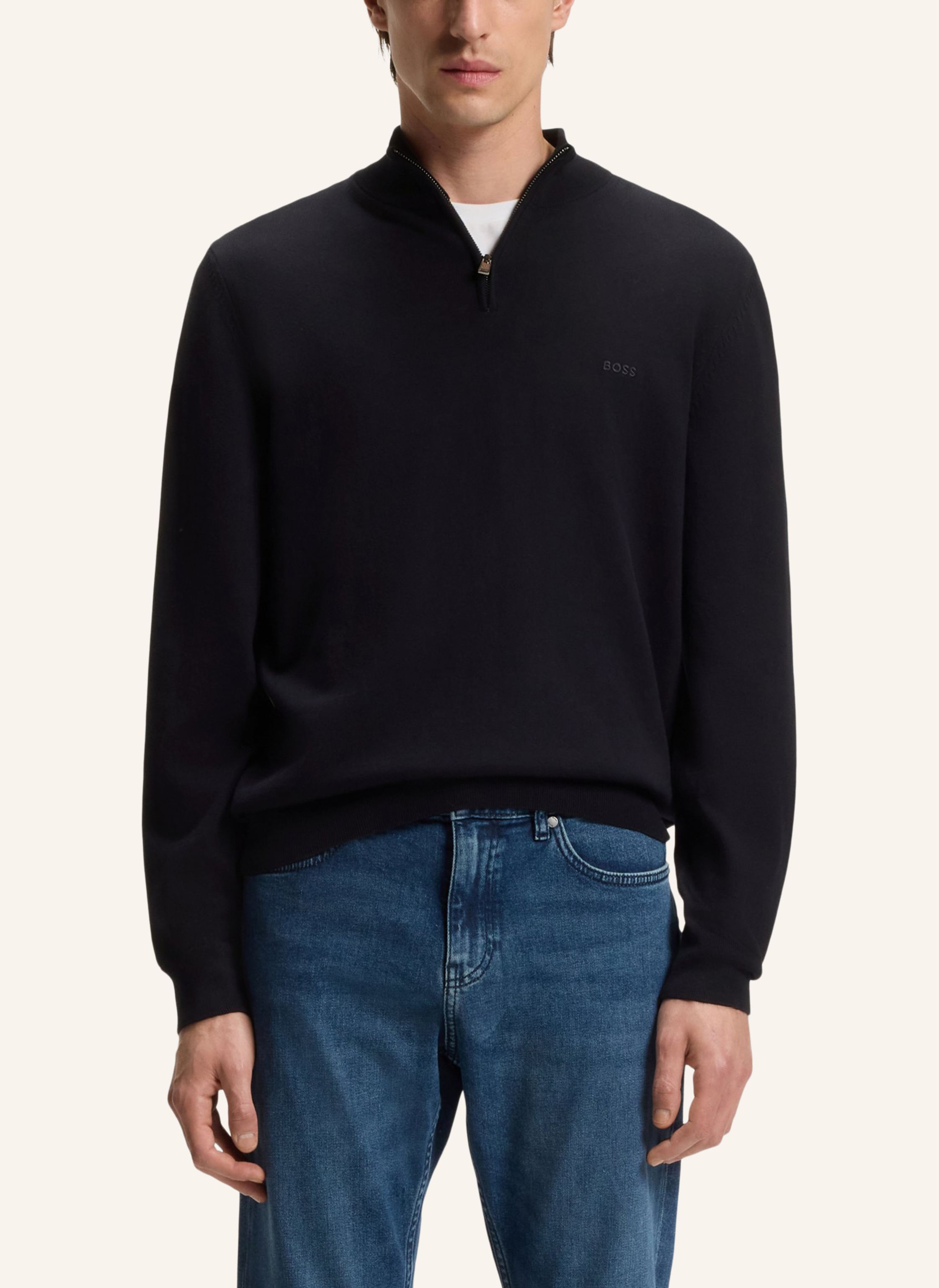 Thumbnail - Boss Pullover Padro-L Regular Fit blau