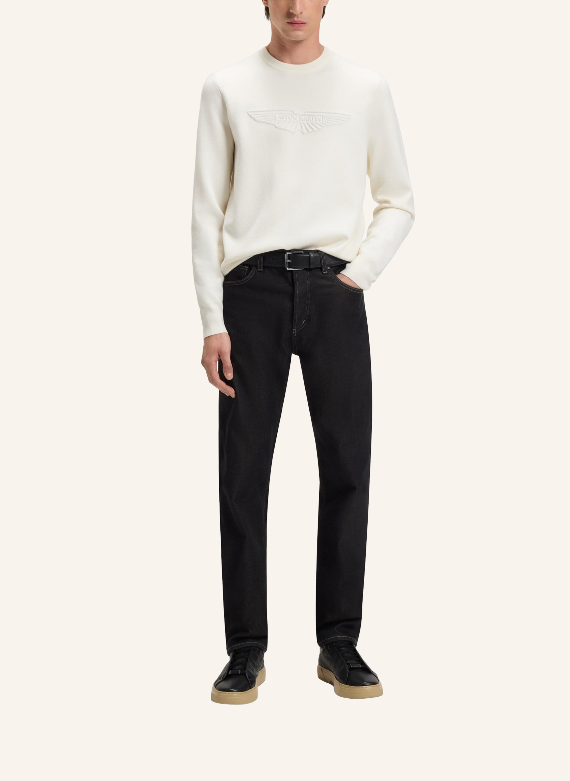 Thumbnail - Boss Pullover L-Electrico_2_Am Regular Fit weiss