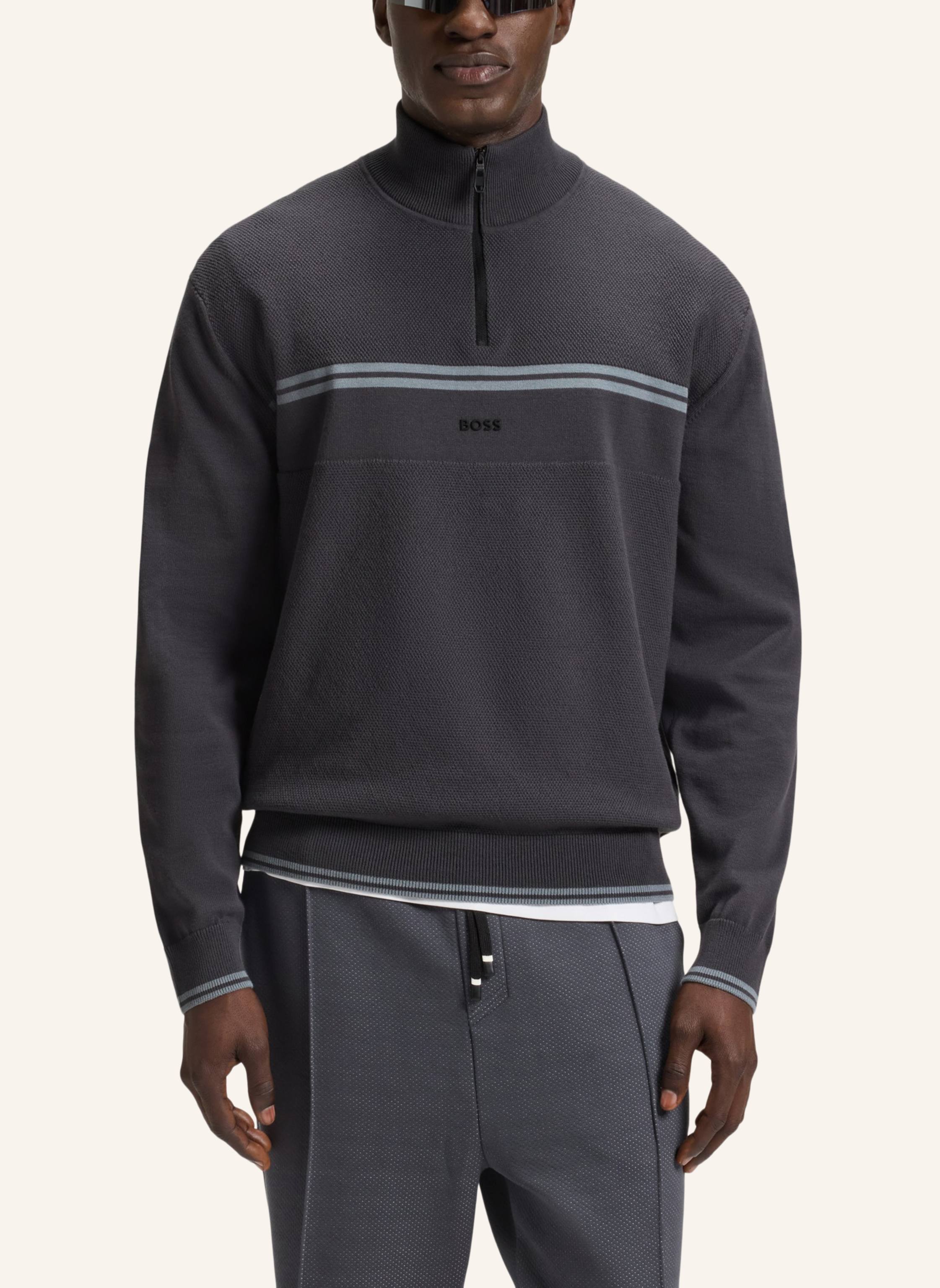 Thumbnail - Boss Pullover K_Zone Qz Regular Fit grau
