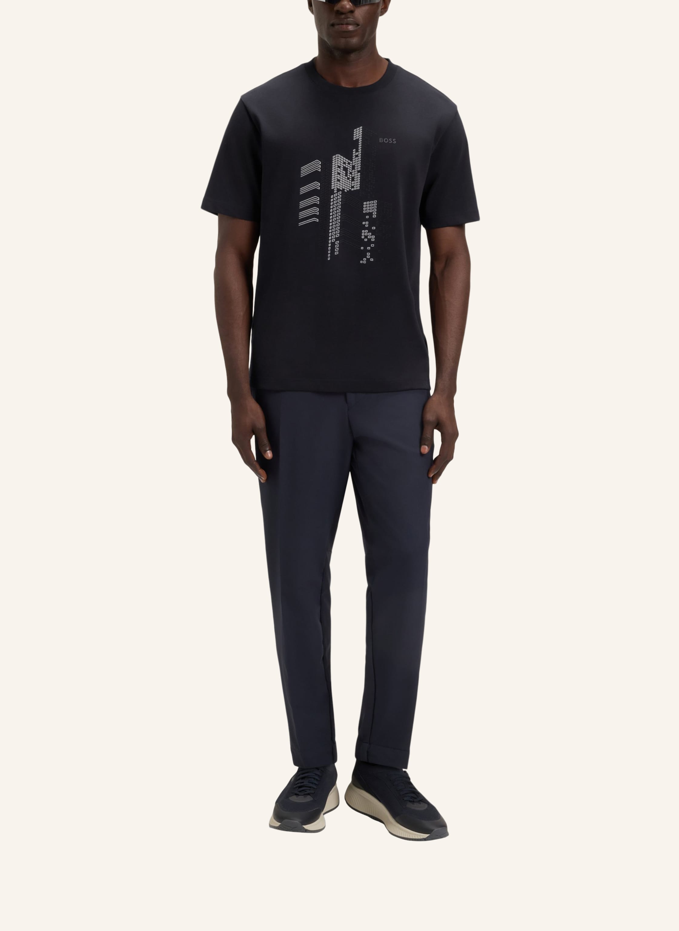 Thumbnail - Boss T-Shirt Tee Grx Zone Relaxed Fit blau