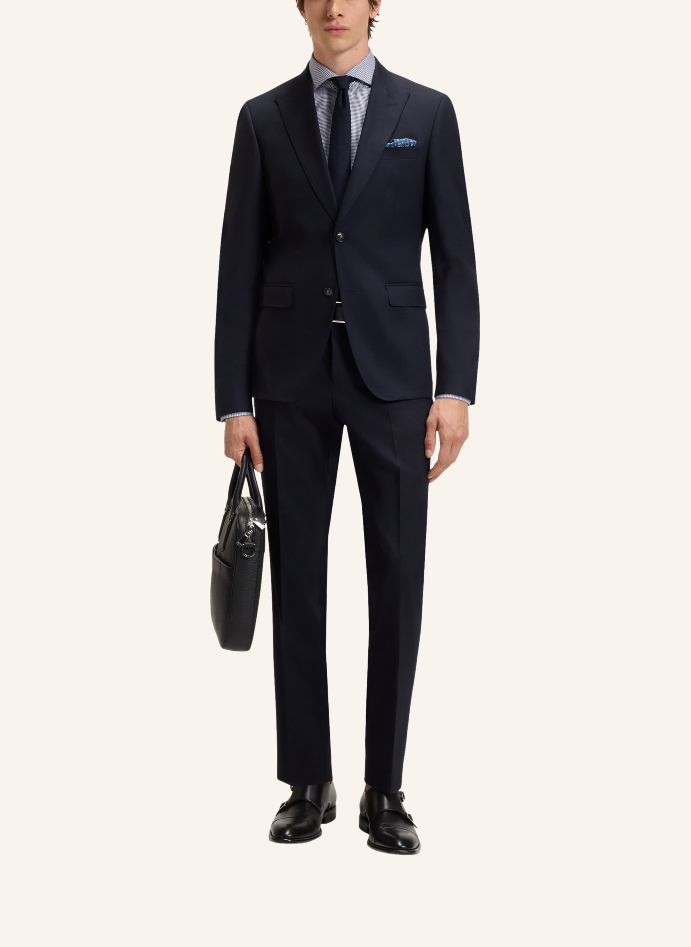 Thumbnail - Boss Business Hemd H-Hank-Spread-c1-222 Slim Fit blau