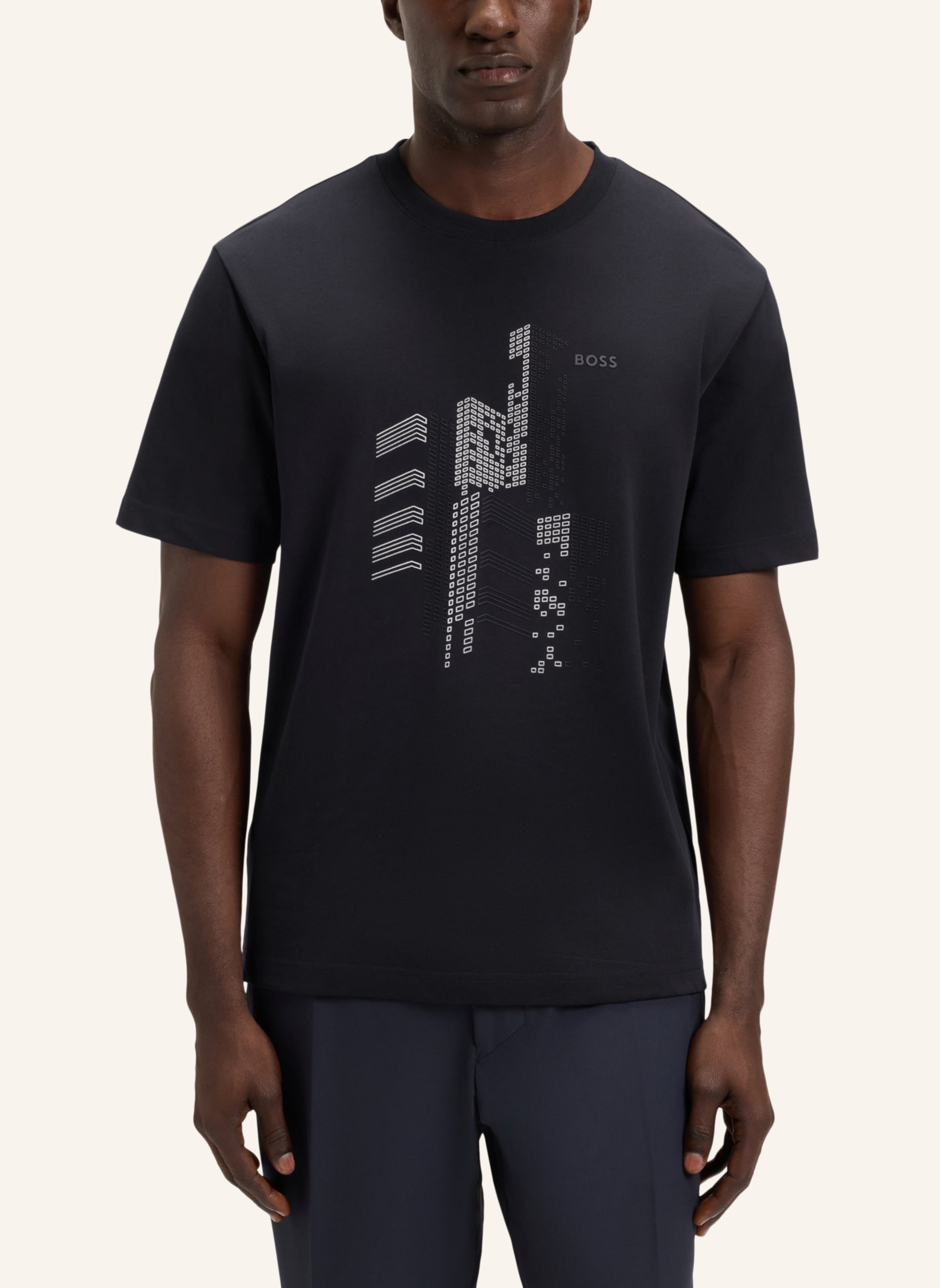 Thumbnail - Boss T-Shirt Tee Grx Zone Relaxed Fit blau