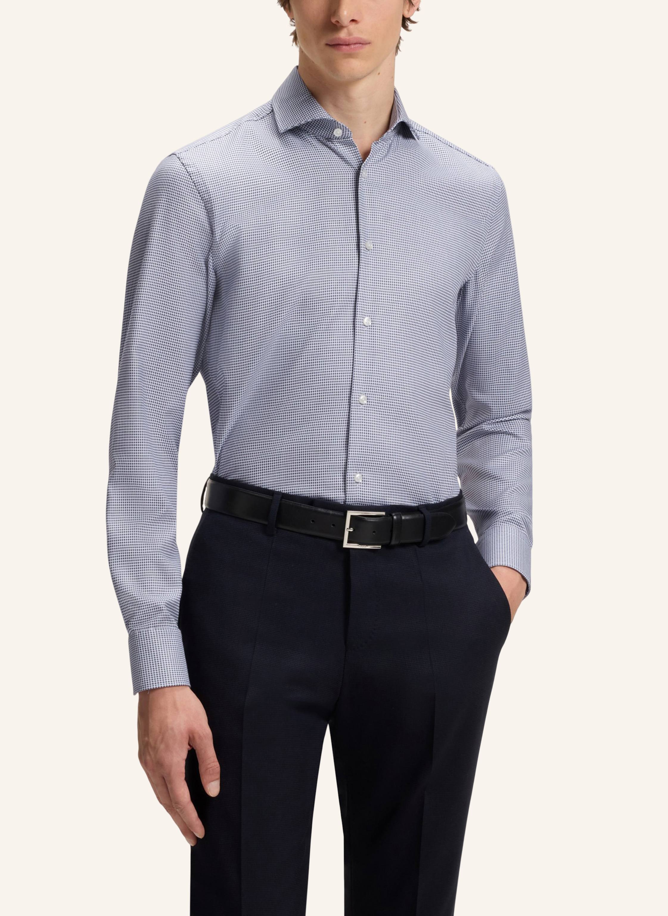 Thumbnail - Boss Business Hemd H-Hank-Spread-c1-222 Slim Fit blau