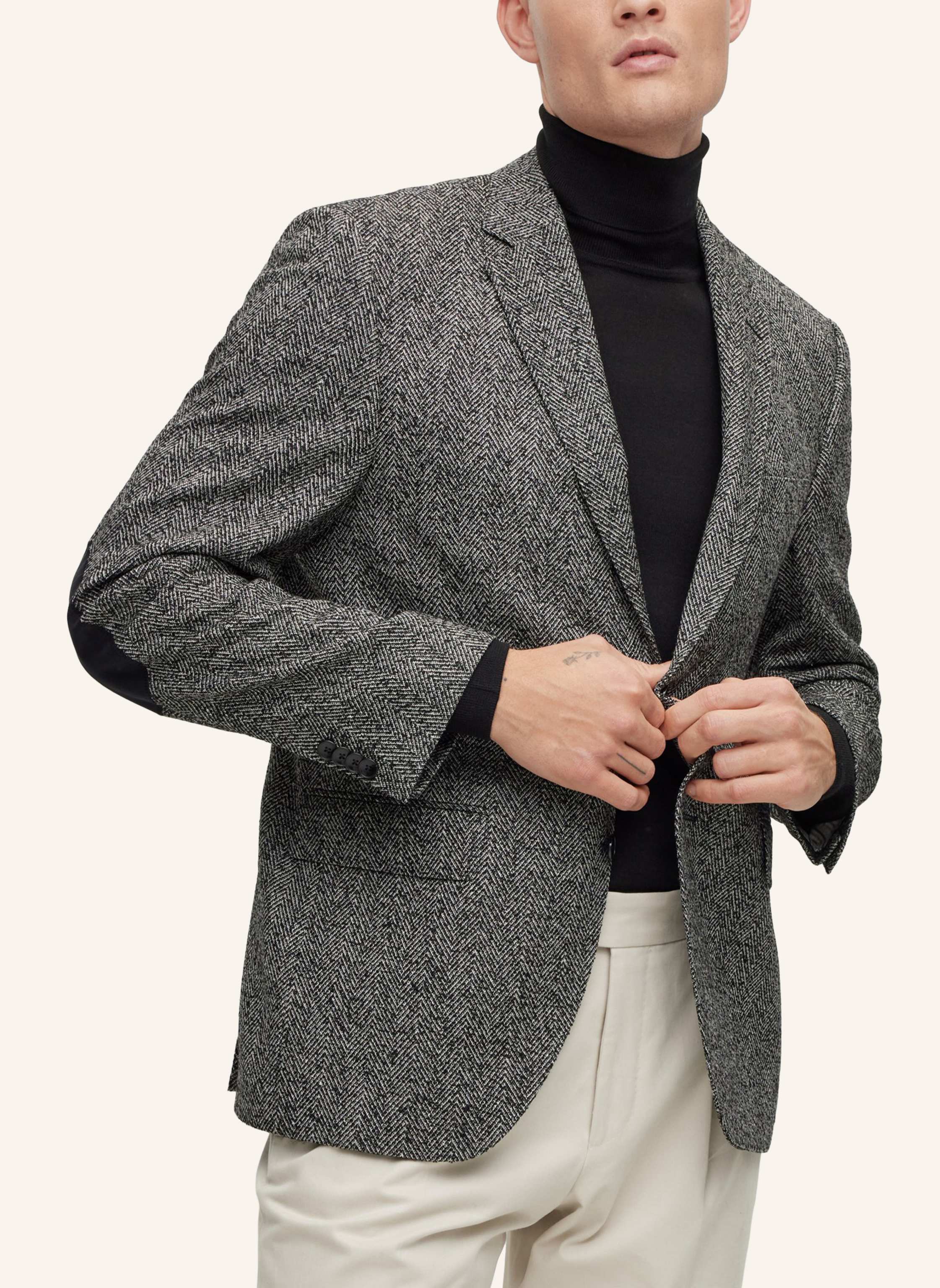 Thumbnail - Boss Blazer H-Janson-Elbow-214 Regular Fit grau