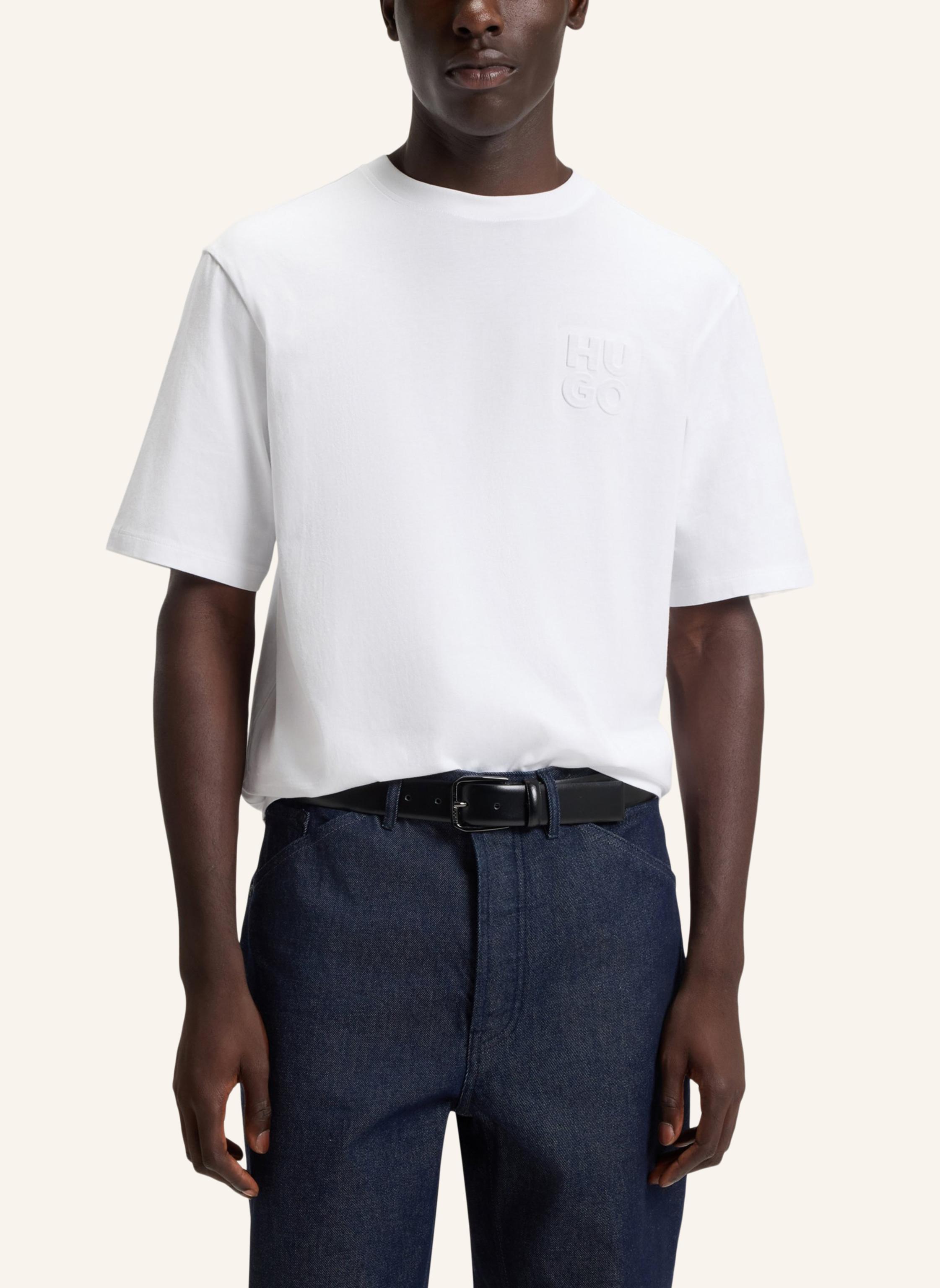 Thumbnail - Hugo T-Shirt Dleek_In Relaxed Fit weiss