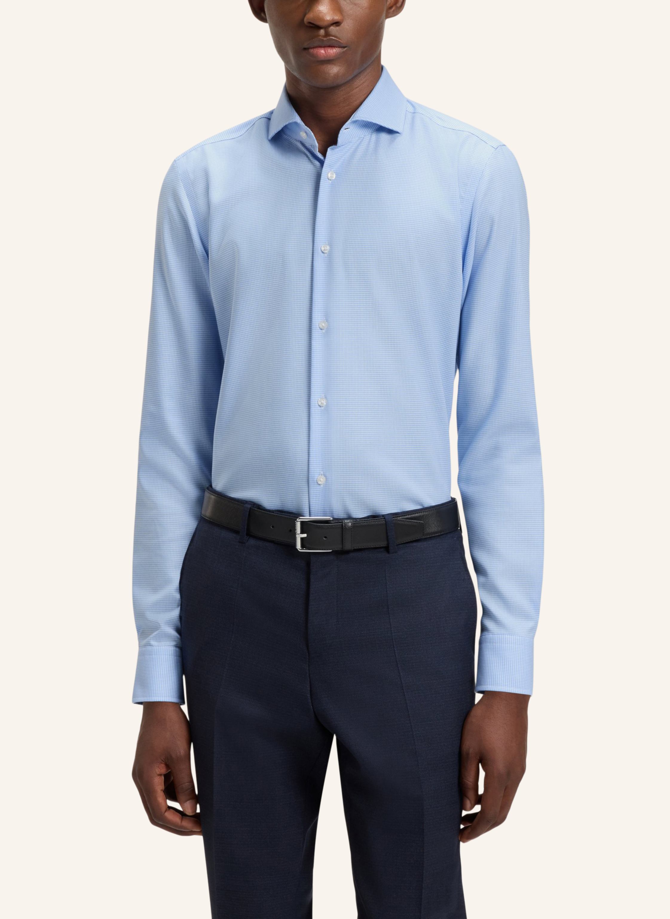Thumbnail - Boss Business Hemd H-Hank-Spr-b1-c1-253 Slim Fit blau