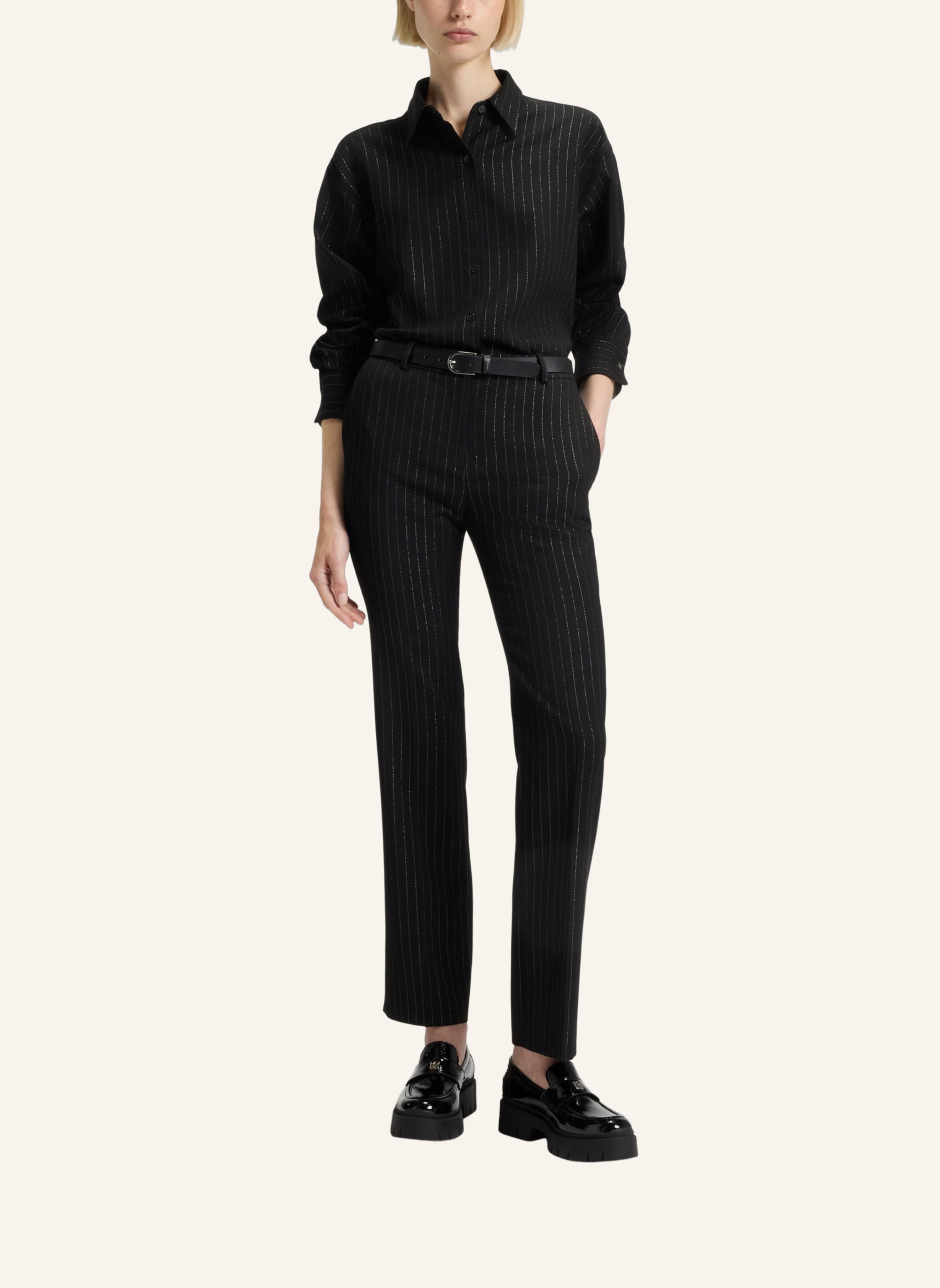 Thumbnail - Hugo Business Bluse Eskil Oversize Fit schwarz