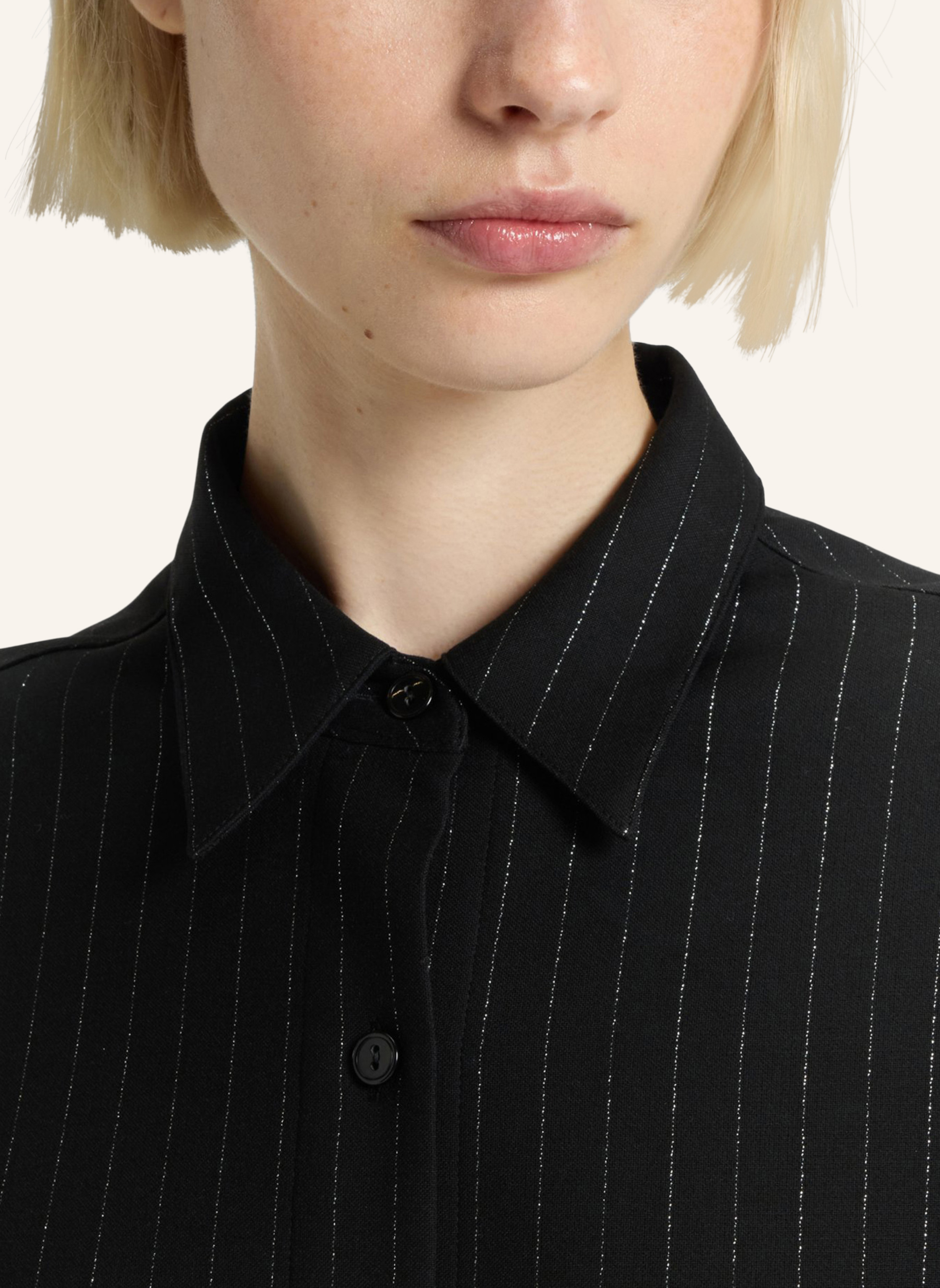 Thumbnail - Hugo Business Bluse Eskil Oversize Fit schwarz