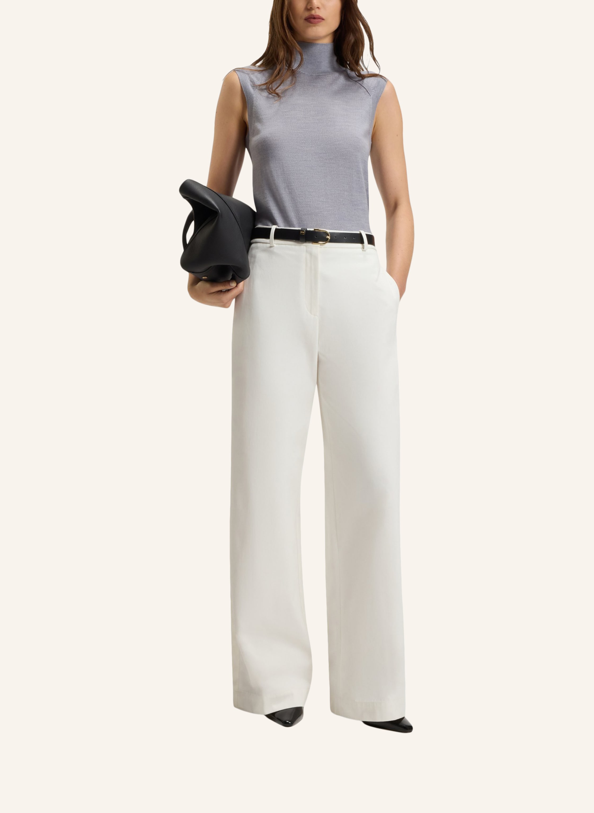 Thumbnail - Boss Stricktop Fipini grau