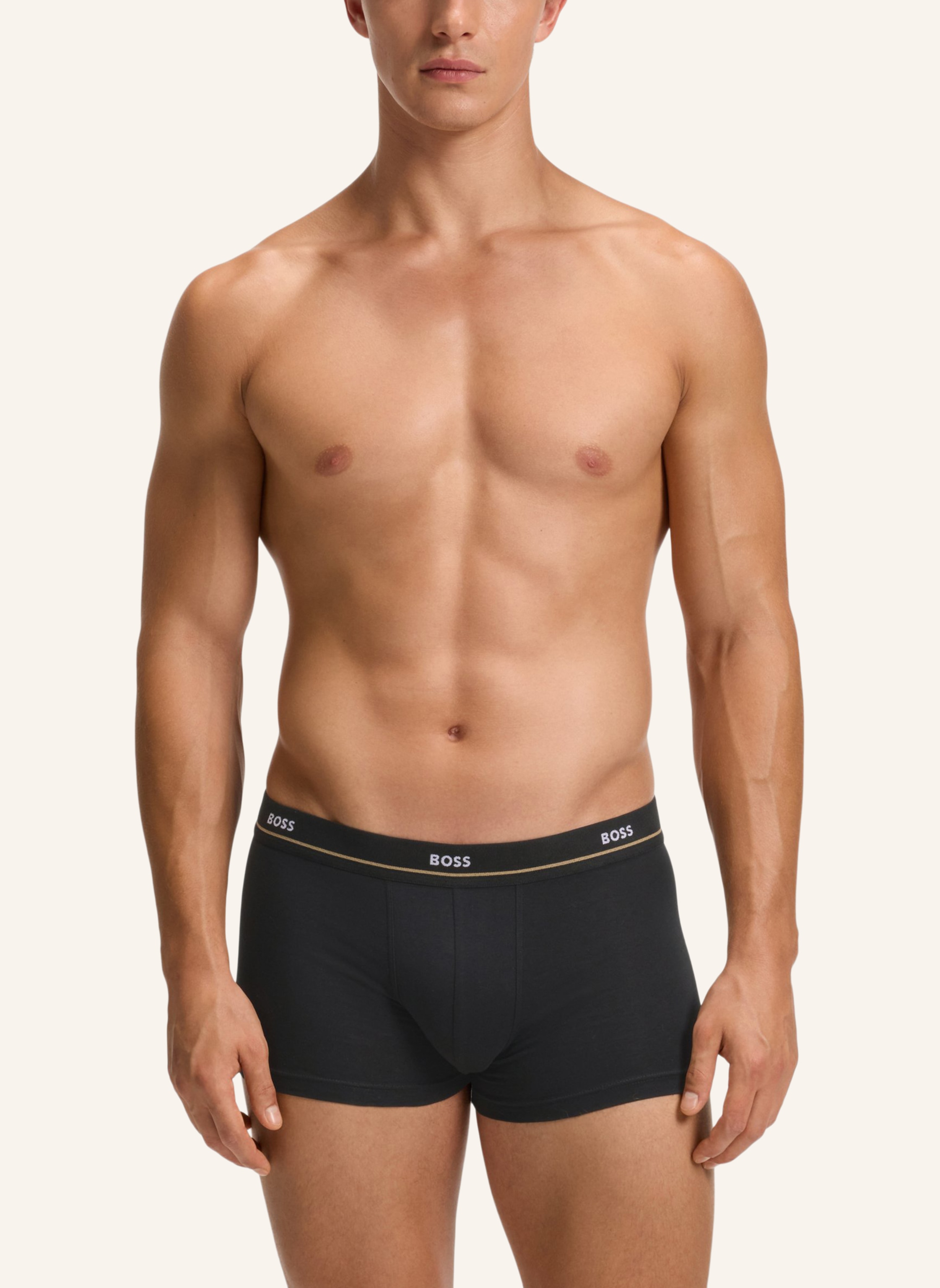 Thumbnail - Boss Boxershort Trunk 5p Essential schwarz
