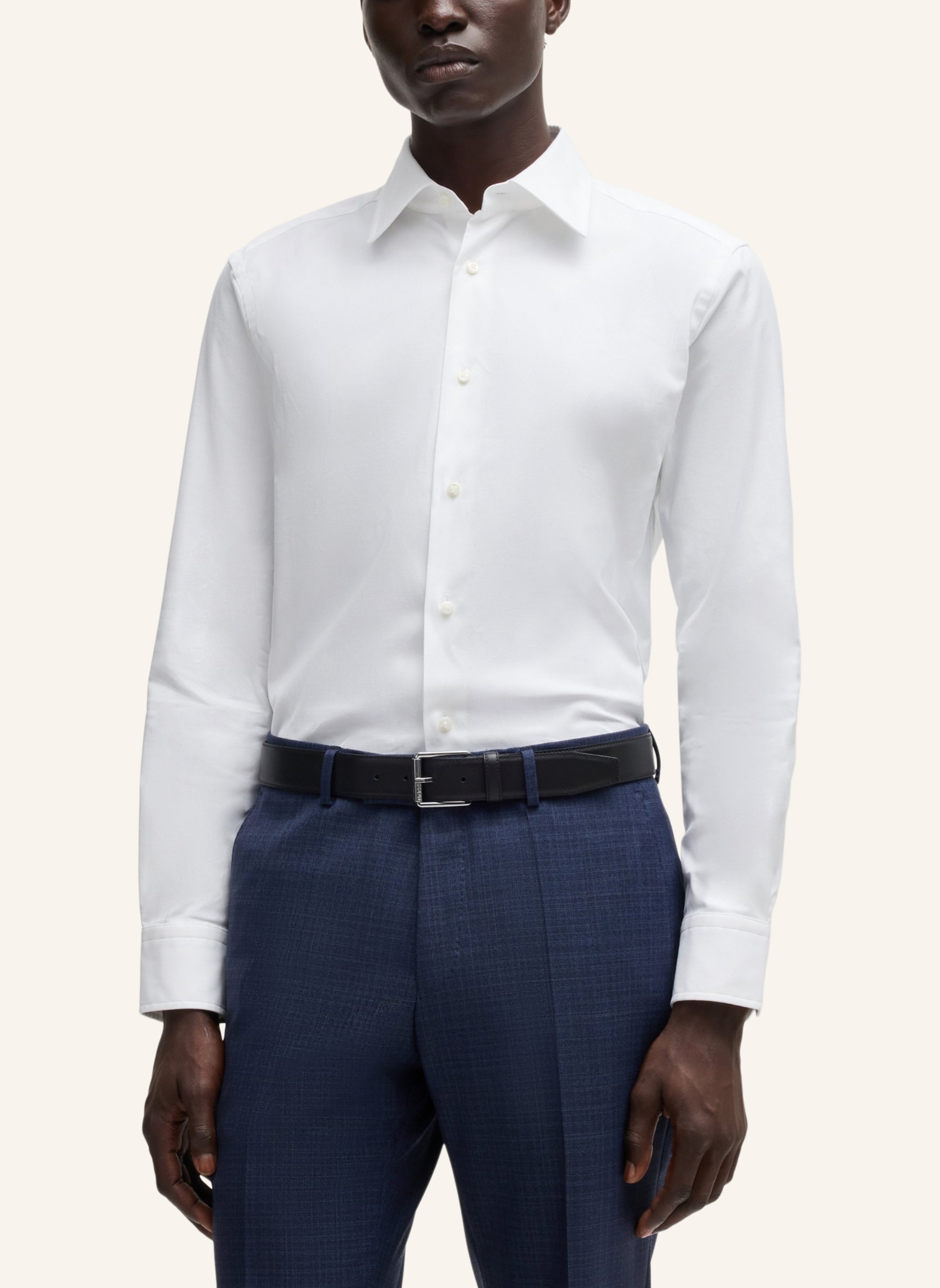 Thumbnail - Boss Business Hemd L-Hays-Kent-c1-243 Slim Fit weiss