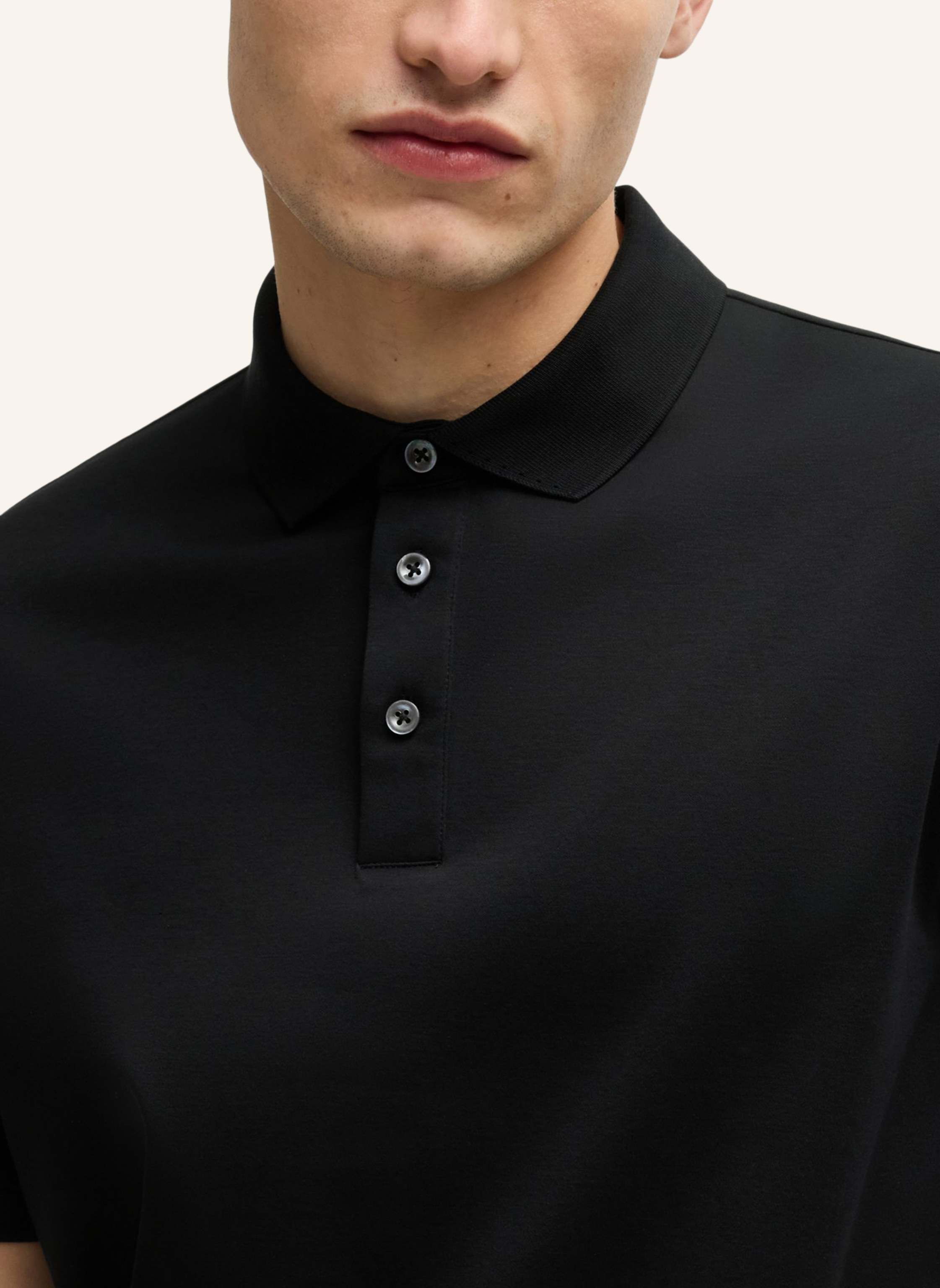 Thumbnail - Boss Poloshirt L-Perry 14 Regular Fit schwarz