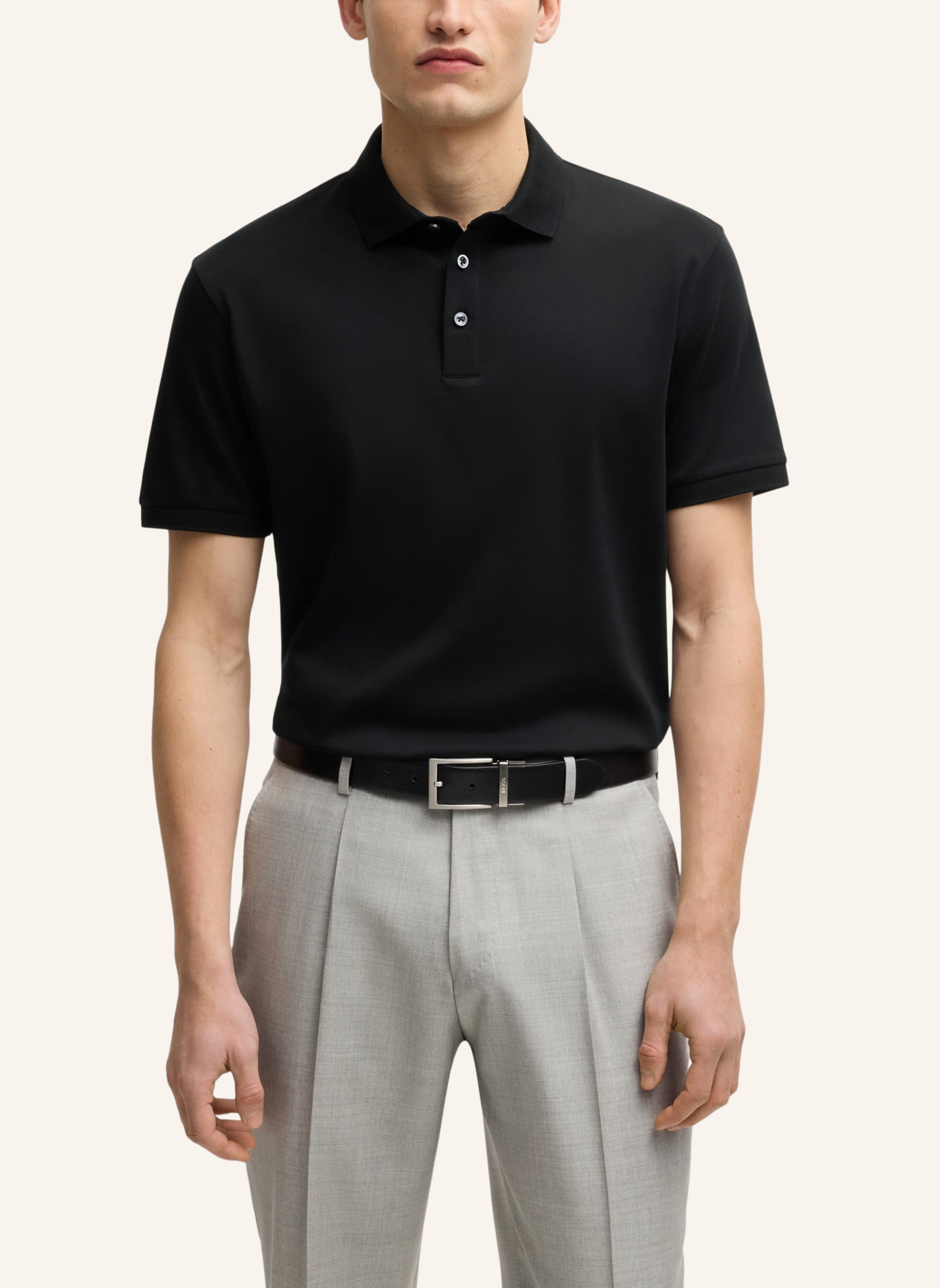 Thumbnail - Boss Poloshirt L-Perry 14 Regular Fit schwarz
