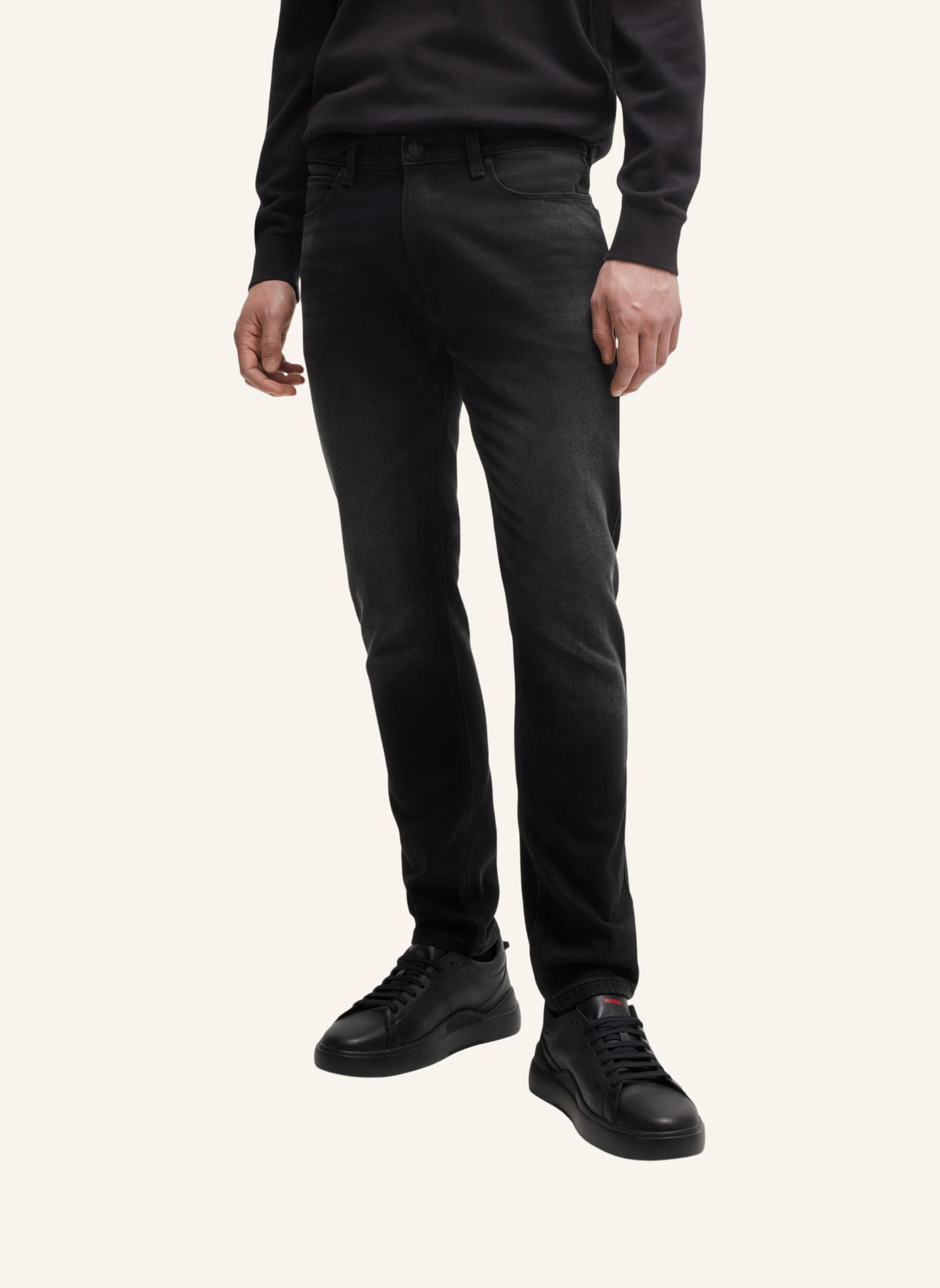 Thumbnail - Hugo Jeans Hugo 734 Extra-Slim Fit schwarz