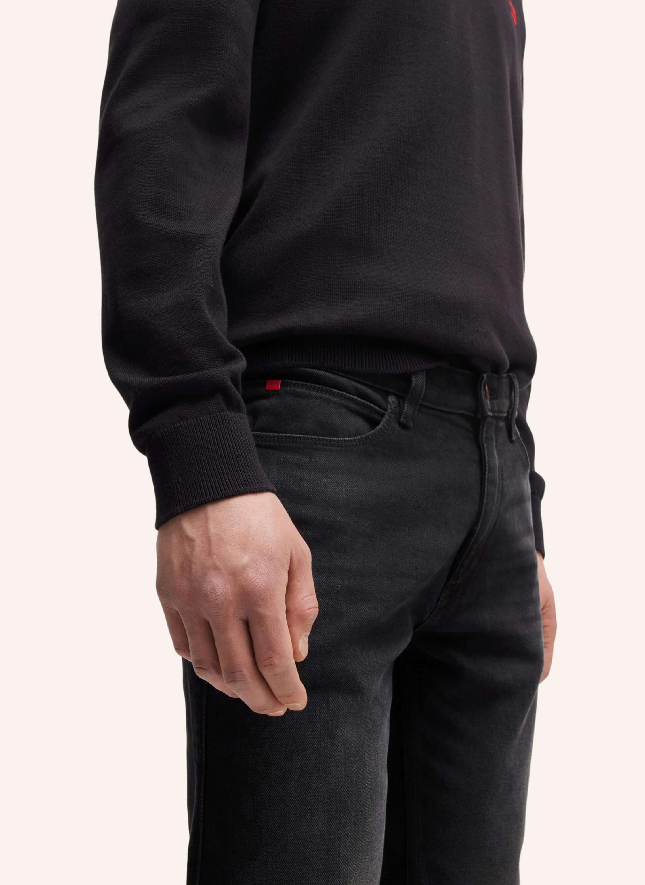 Thumbnail - Hugo Jeans Hugo 734 Extra-Slim Fit schwarz