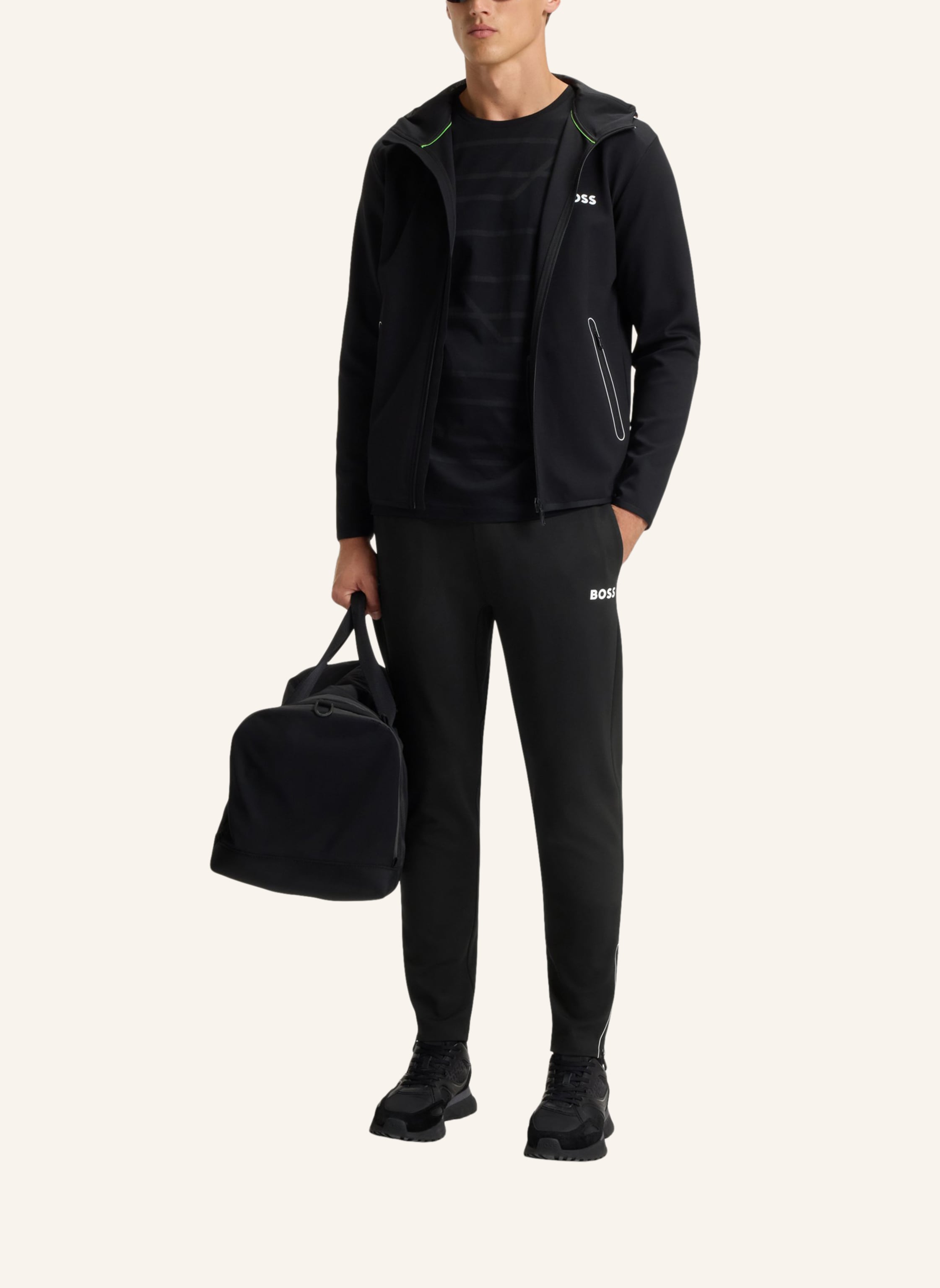 Thumbnail - Boss Casual Hose Hicon Toc Regular Fit schwarz