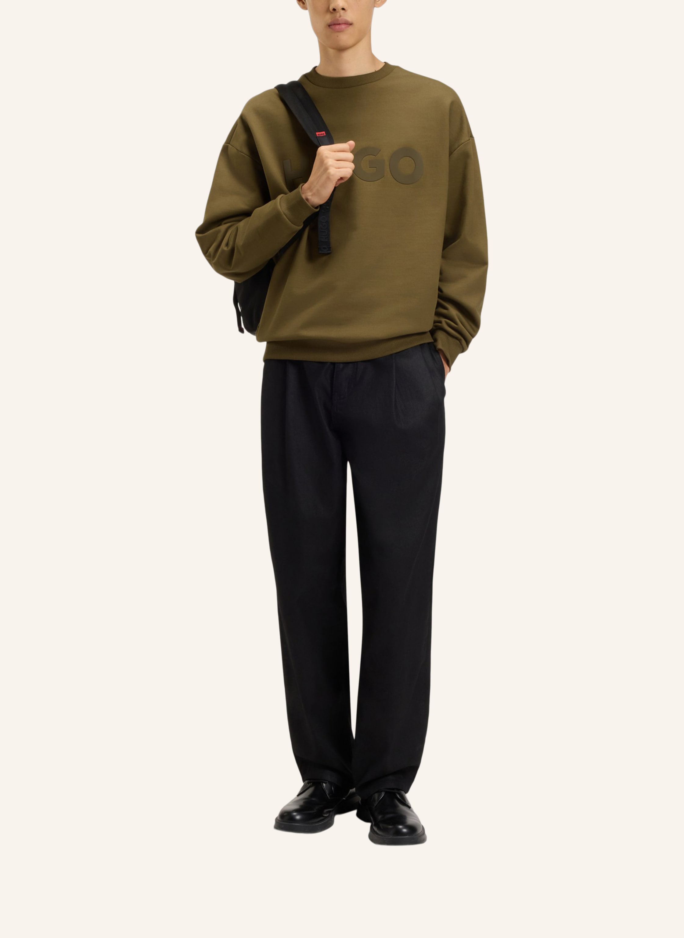 Thumbnail - Hugo Sweatshirt Dinex Oversize Fit gruen