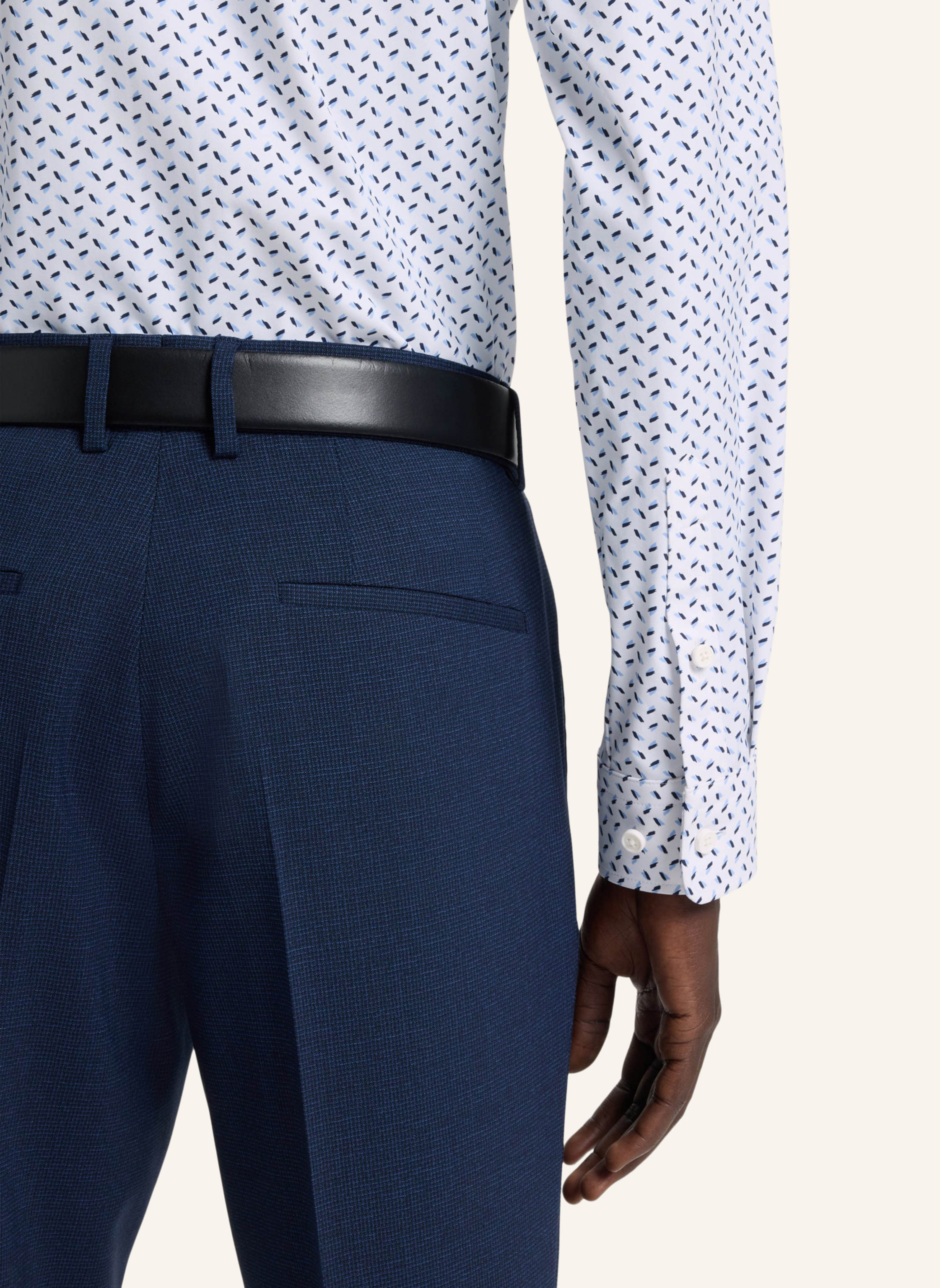 Thumbnail - Boss Casual Hemd P-Roan-Kent-c1-233 Slim Fit blau