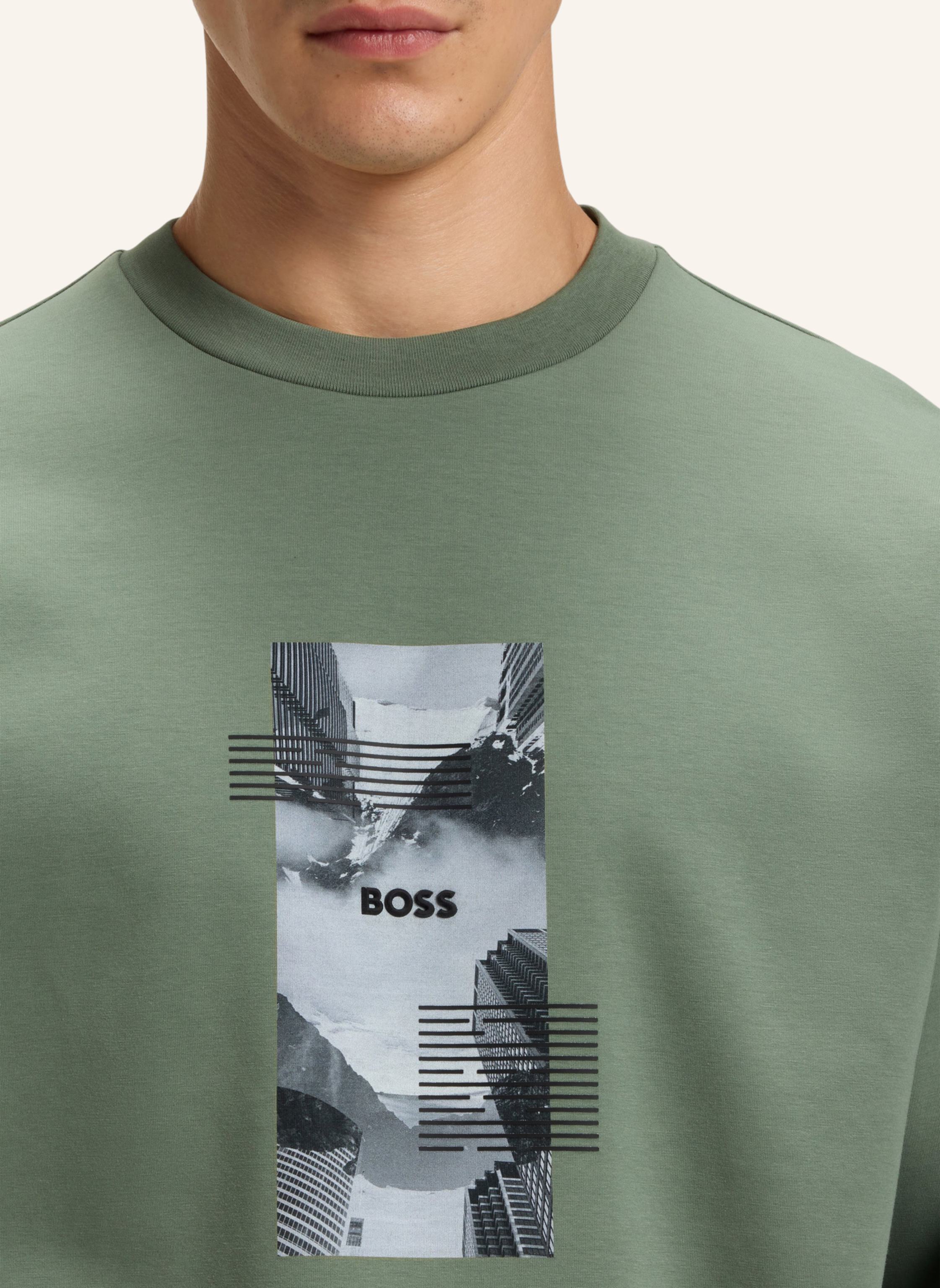 Thumbnail - Boss Sweatshirt Stenson Zone Oversize Fit gruen