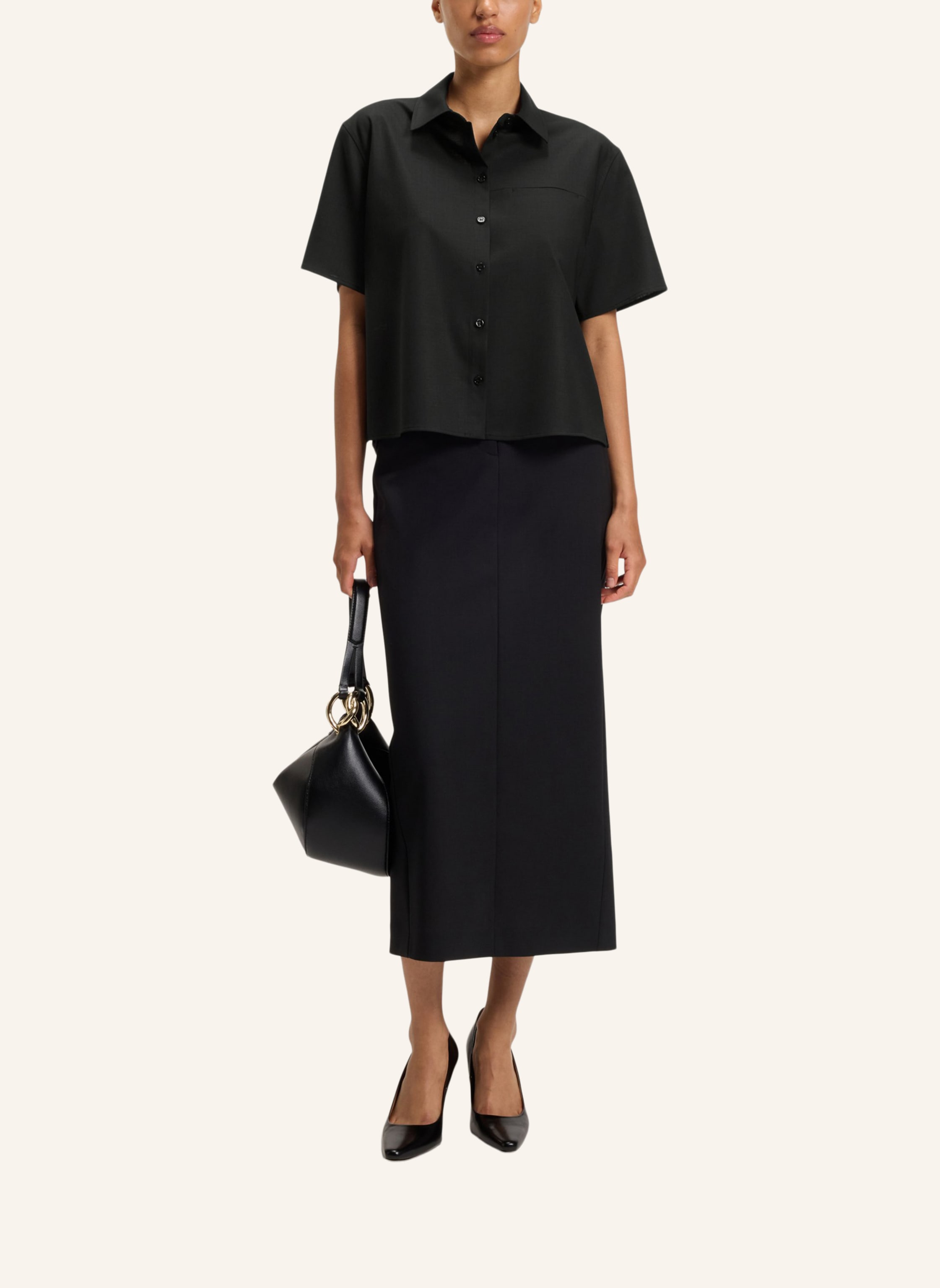 Thumbnail - Boss Business Bluse Bulera Regular Fit schwarz