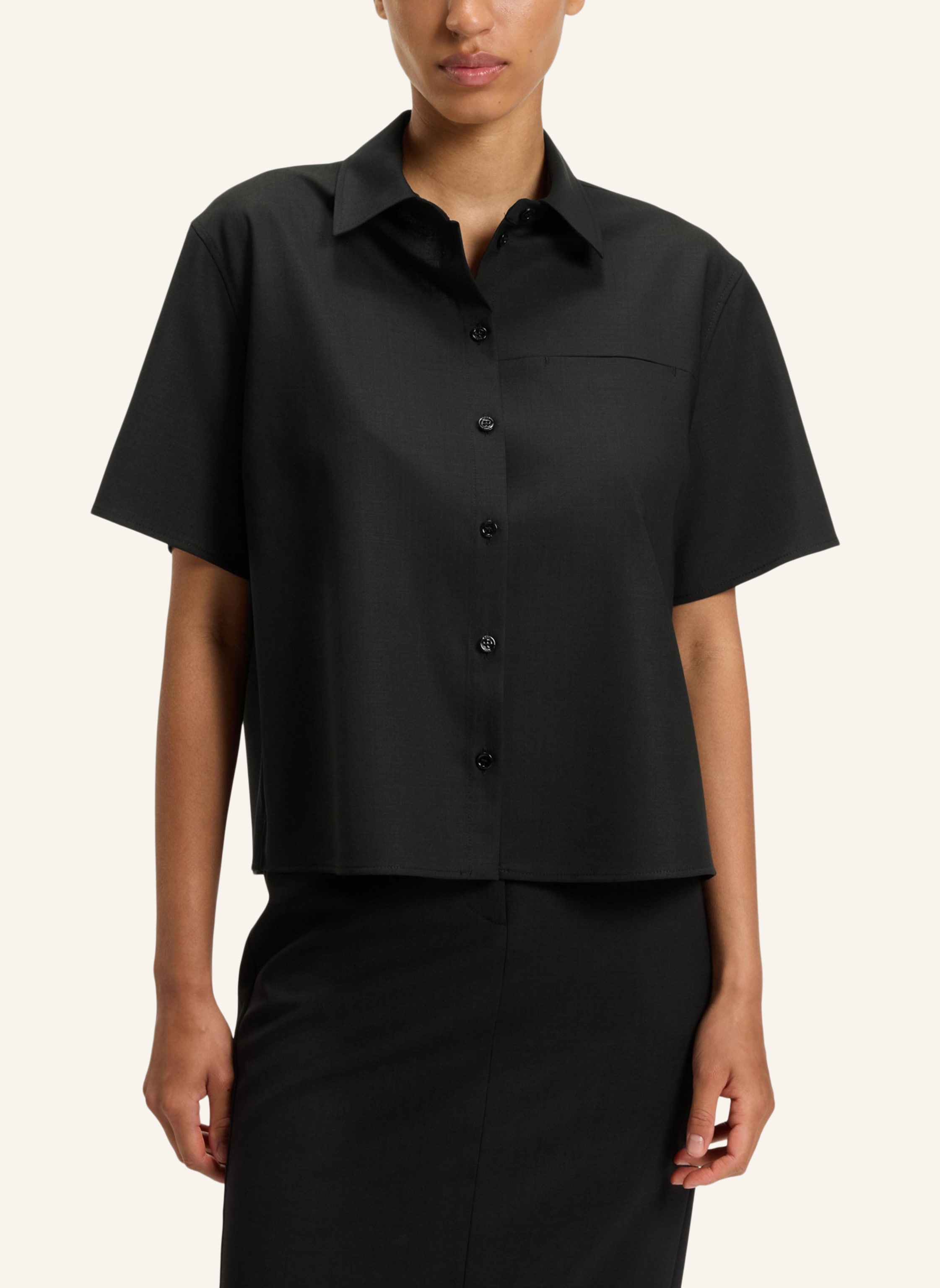 Thumbnail - Boss Business Bluse Bulera Regular Fit schwarz