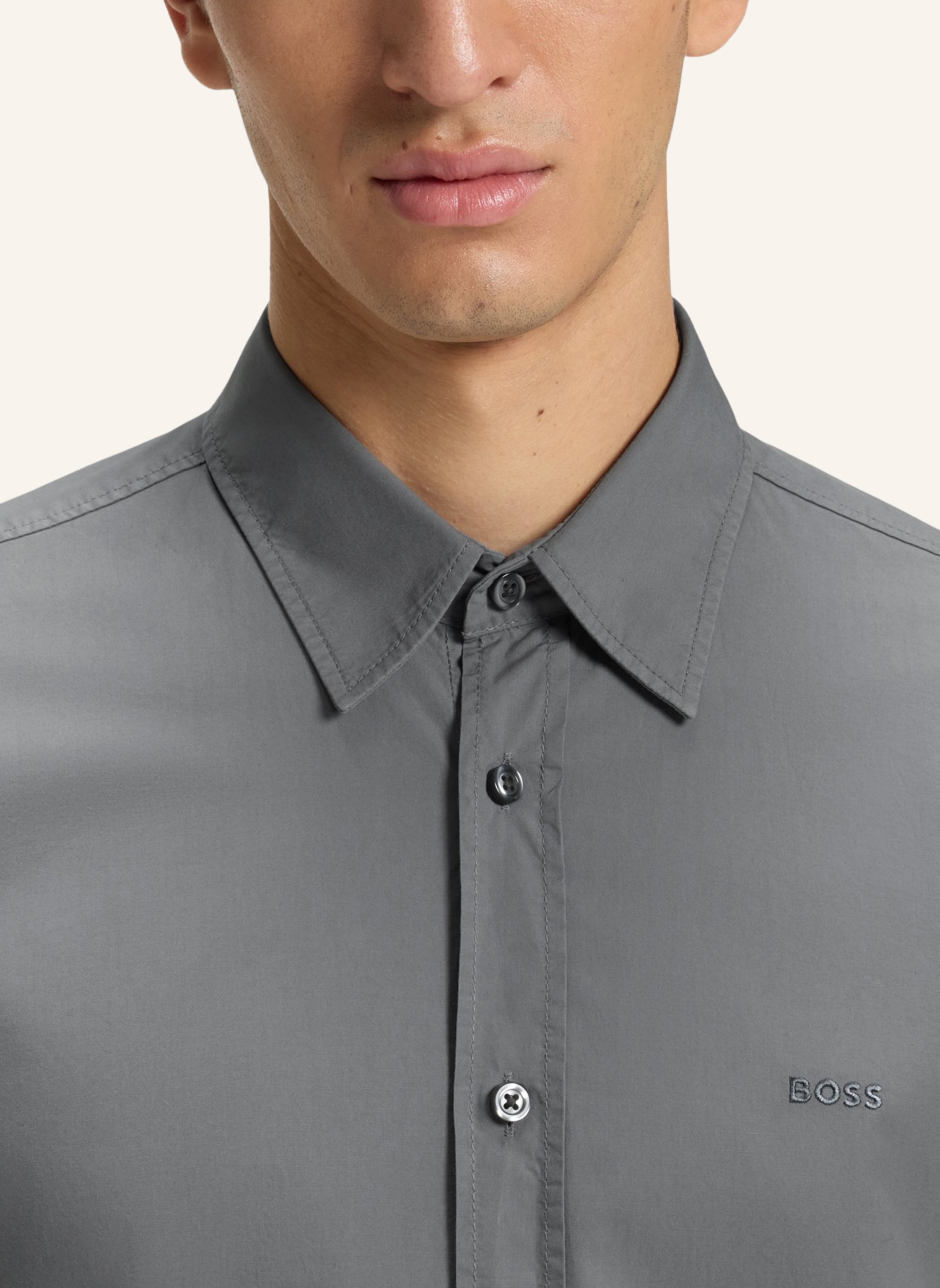 Thumbnail - Boss Hemd Relegant Regular Fit grau