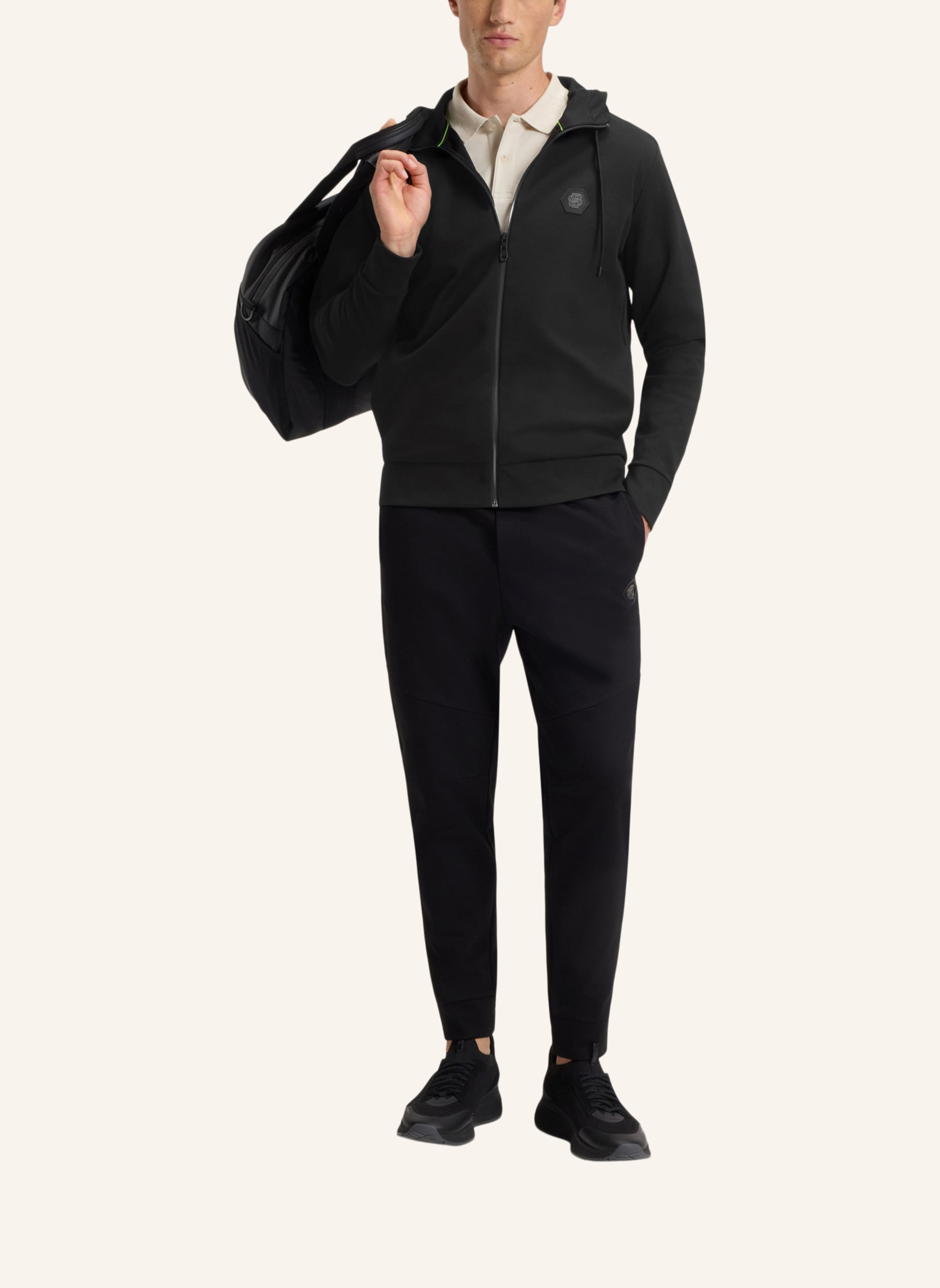 Thumbnail - Boss Sweatshirt Saggy Future Relaxed Fit schwarz