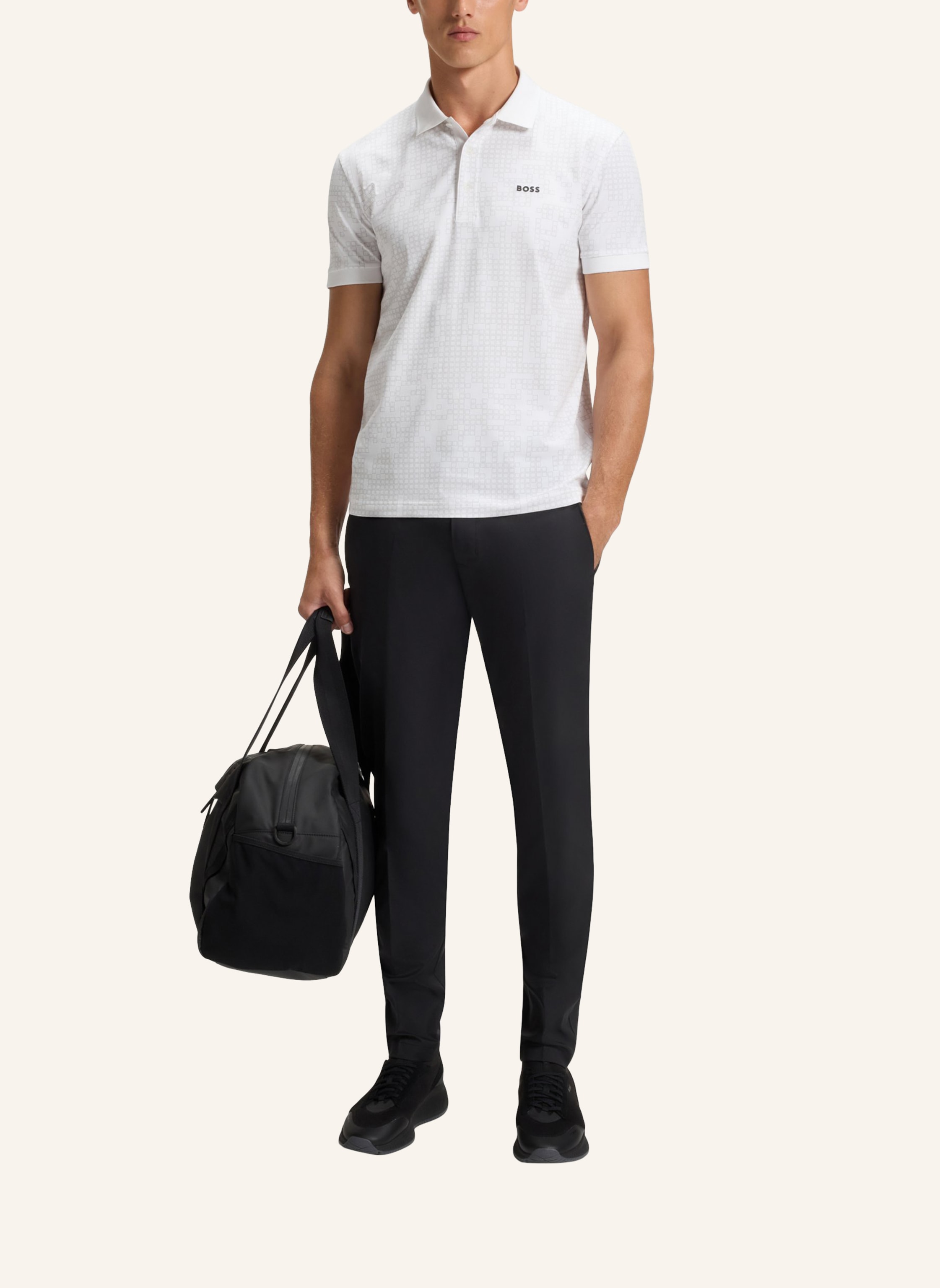 Thumbnail - Boss Poloshirt Polo Ao Zone Regular Fit weiss