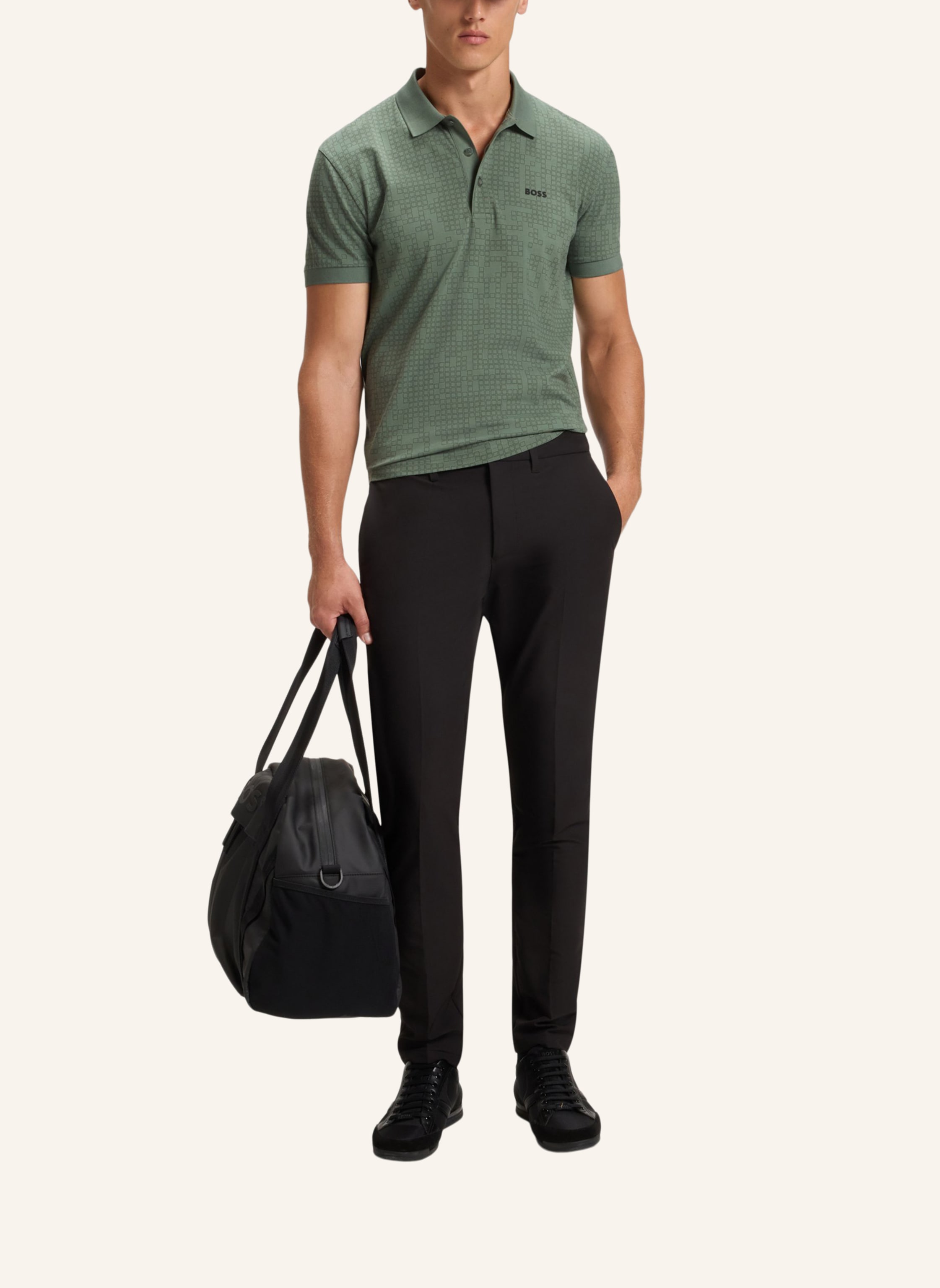 Thumbnail - Boss Poloshirt Polo Ao Zone Regular Fit gruen