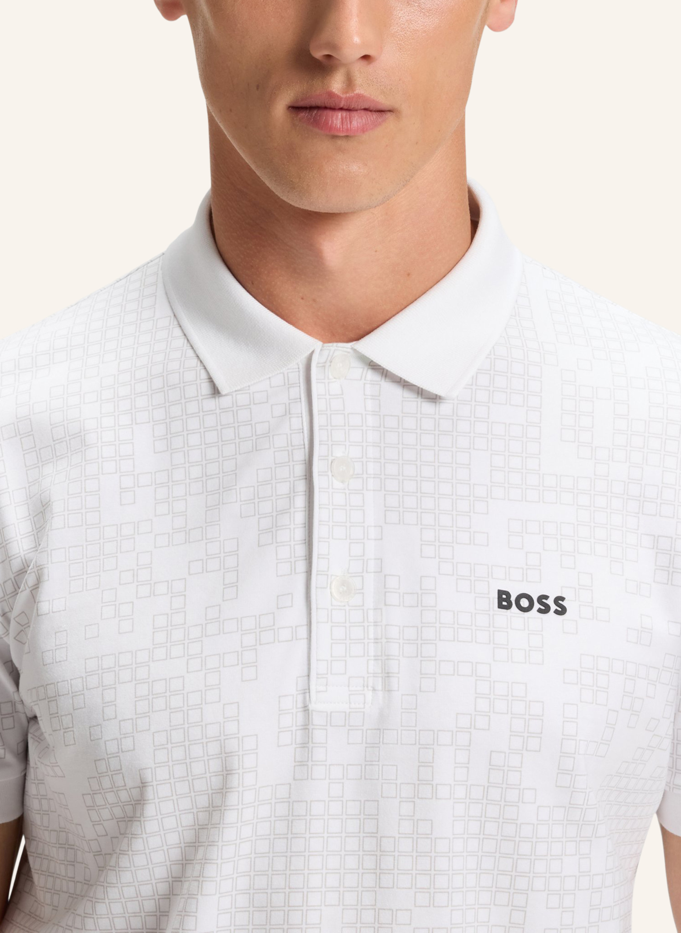 Thumbnail - Boss Poloshirt Polo Ao Zone Regular Fit weiss