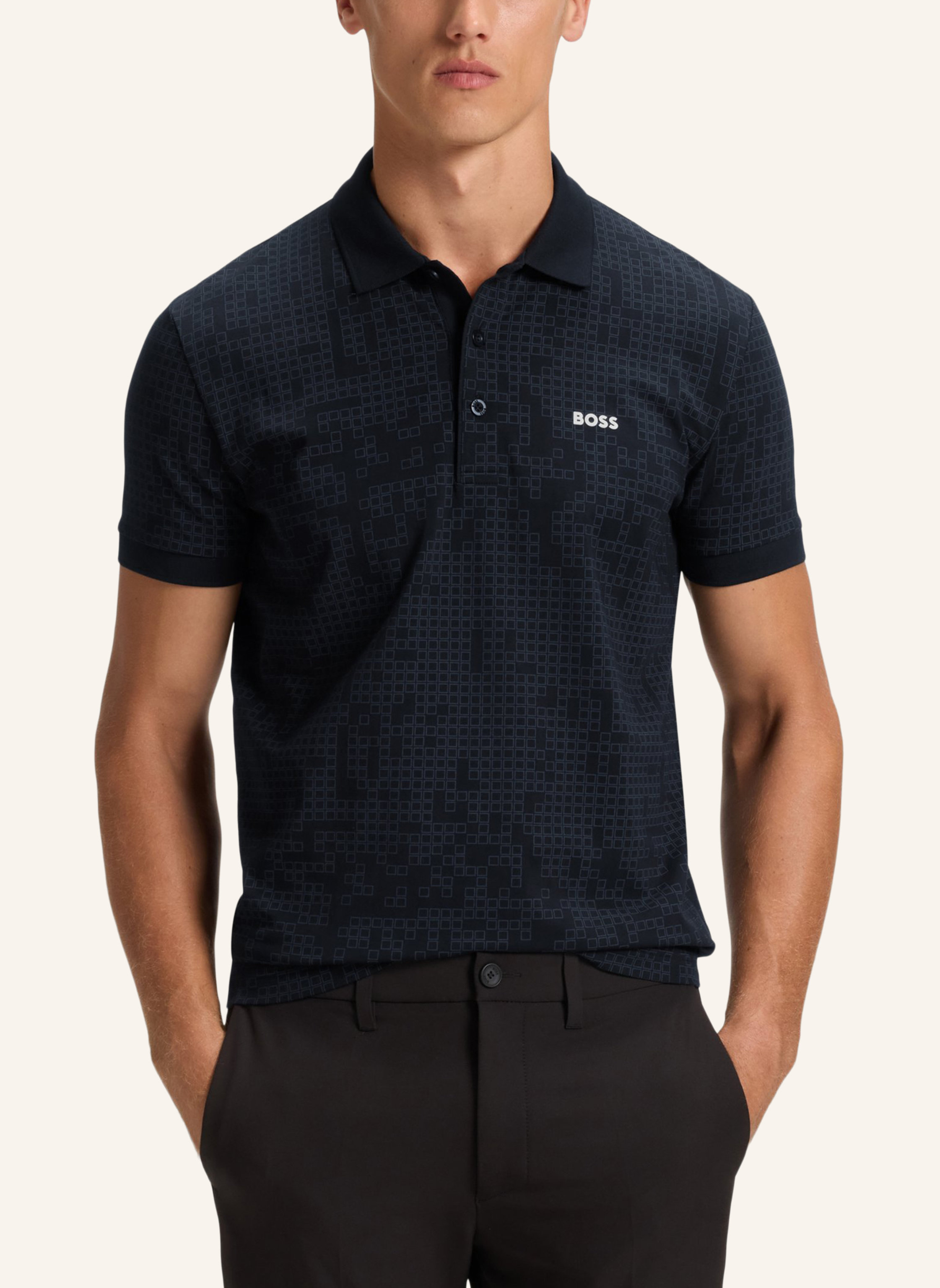 Thumbnail - Boss Poloshirt Polo Ao Zone Regular Fit schwarz