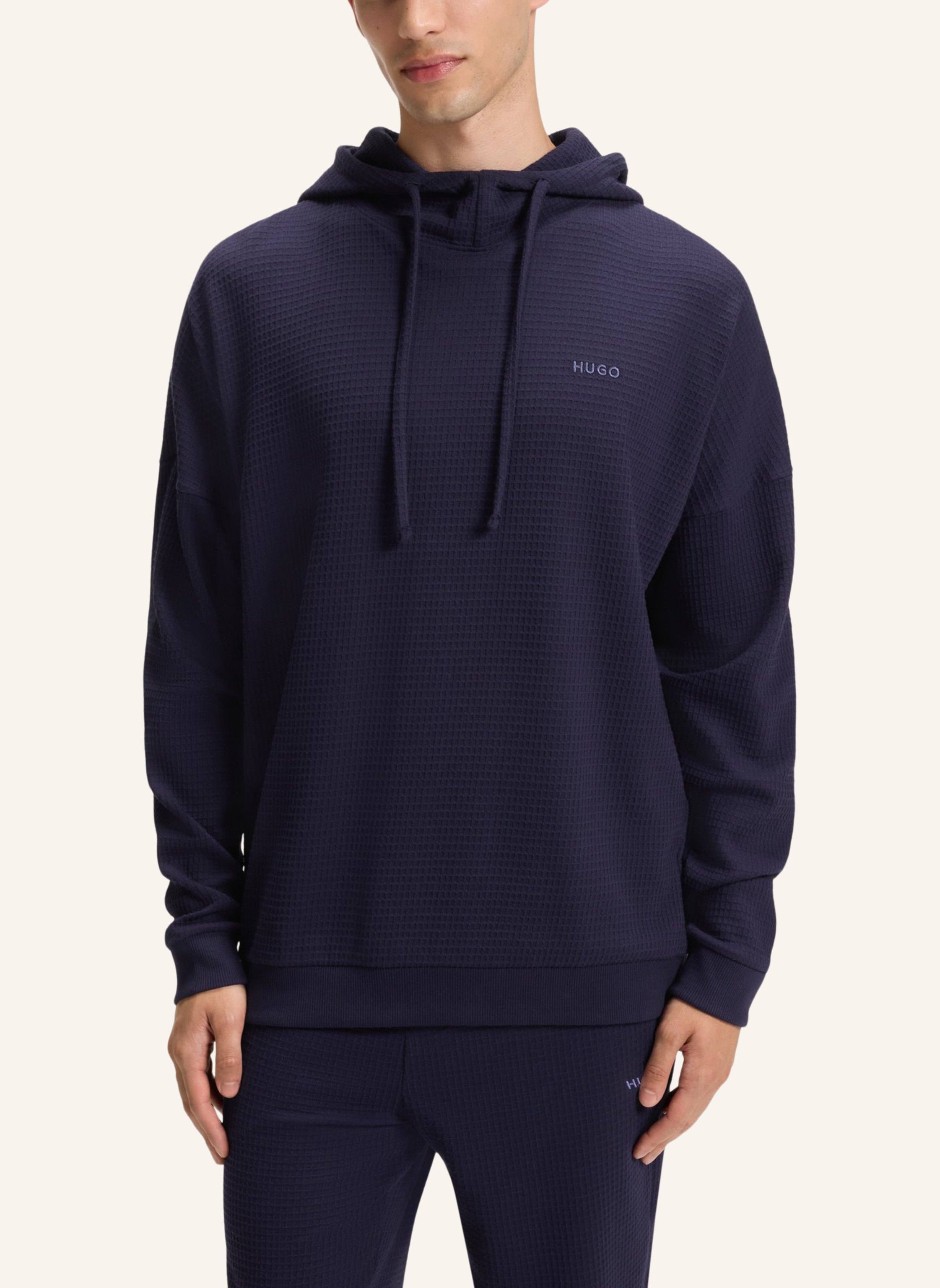 Thumbnail - Hugo Loungewear Oberteil Austin Hoodie Relaxed Fit blau