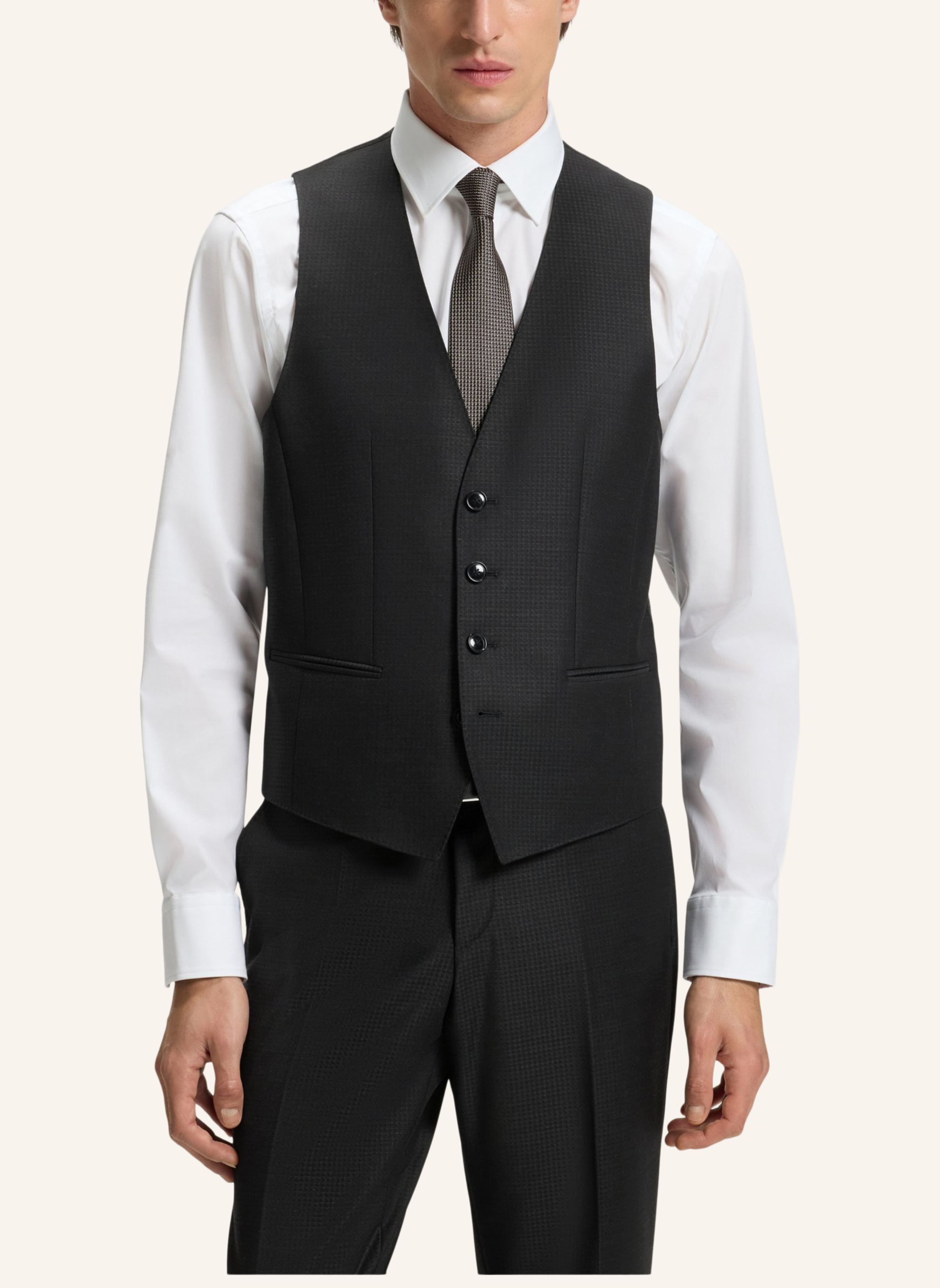 Thumbnail - Boss Business Anzug H-Huge-3pcs-253 Slim Fit schwarz