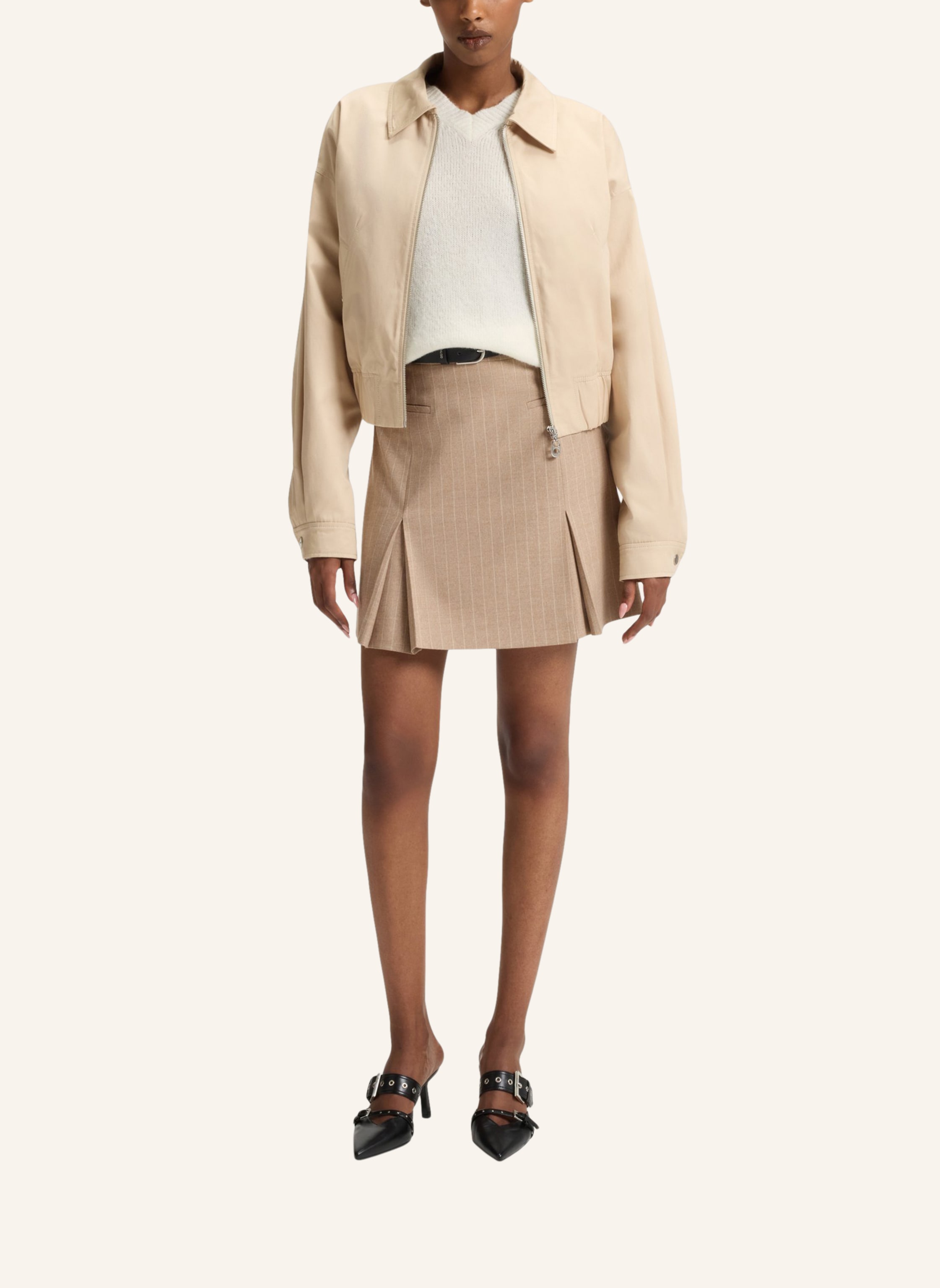 Thumbnail - Hugo Pullover Solanu beige