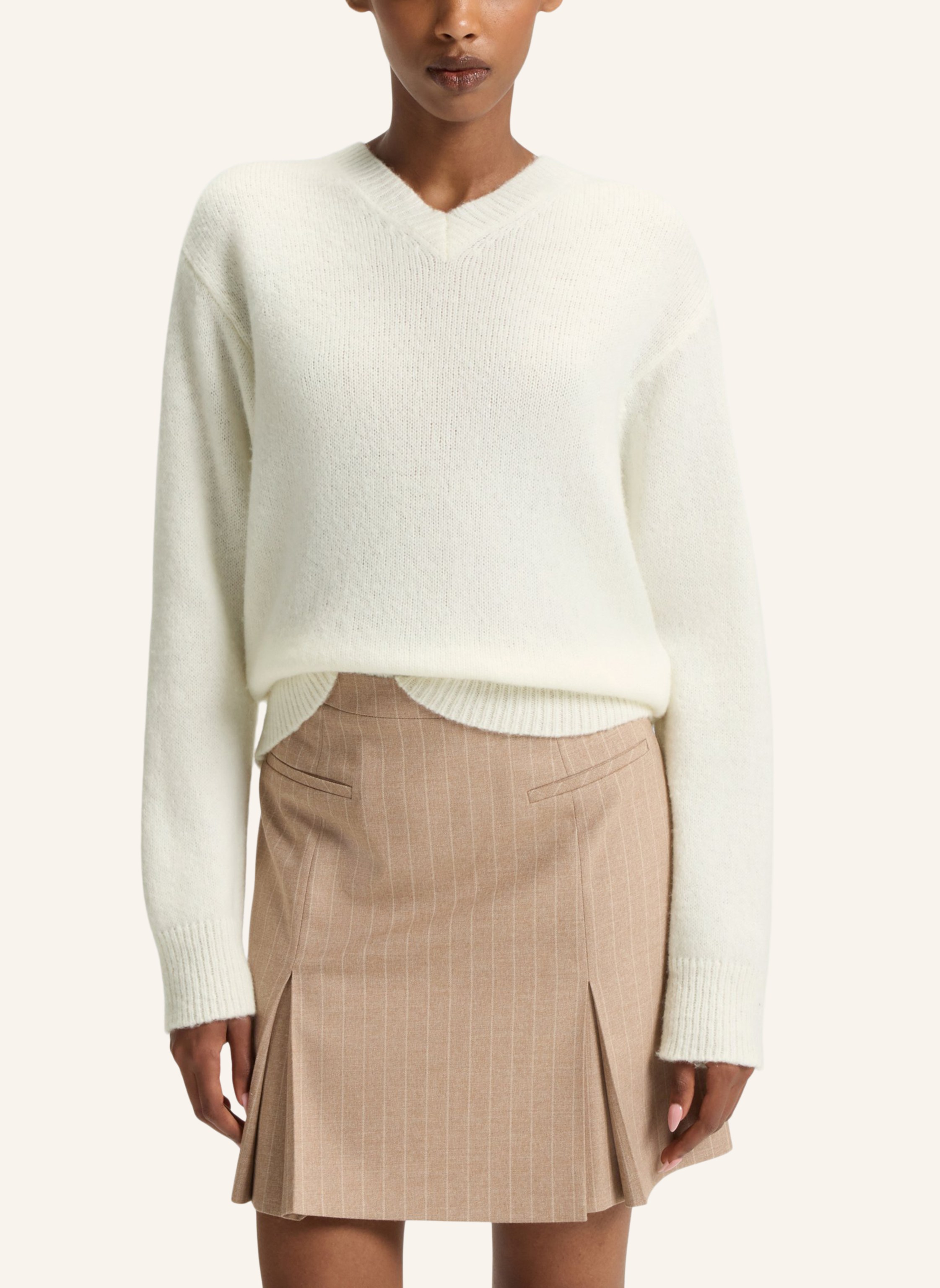 Thumbnail - Hugo Pullover Solanu beige
