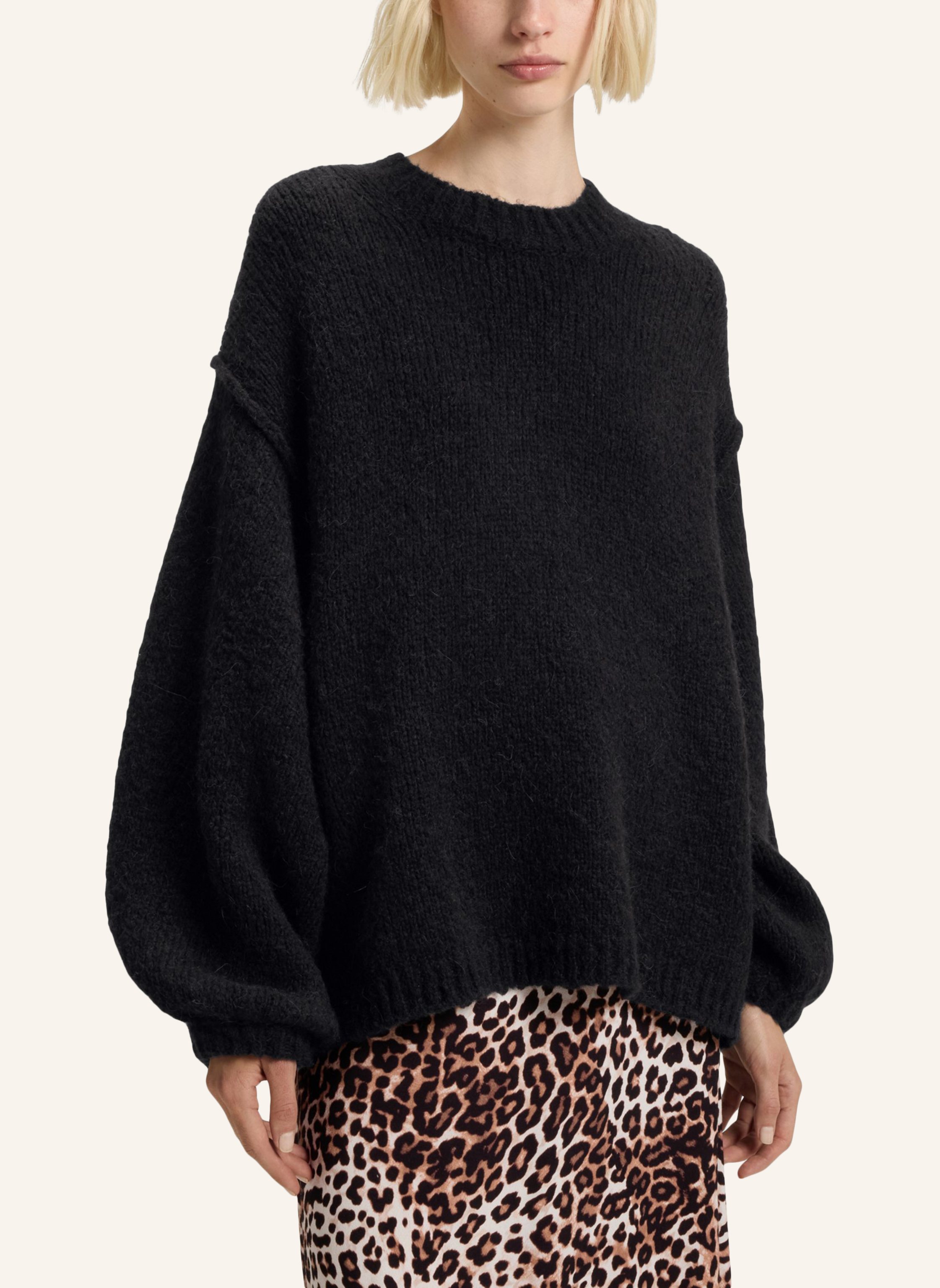 Thumbnail - Hugo Pullover Sagarro Oversize Fit schwarz