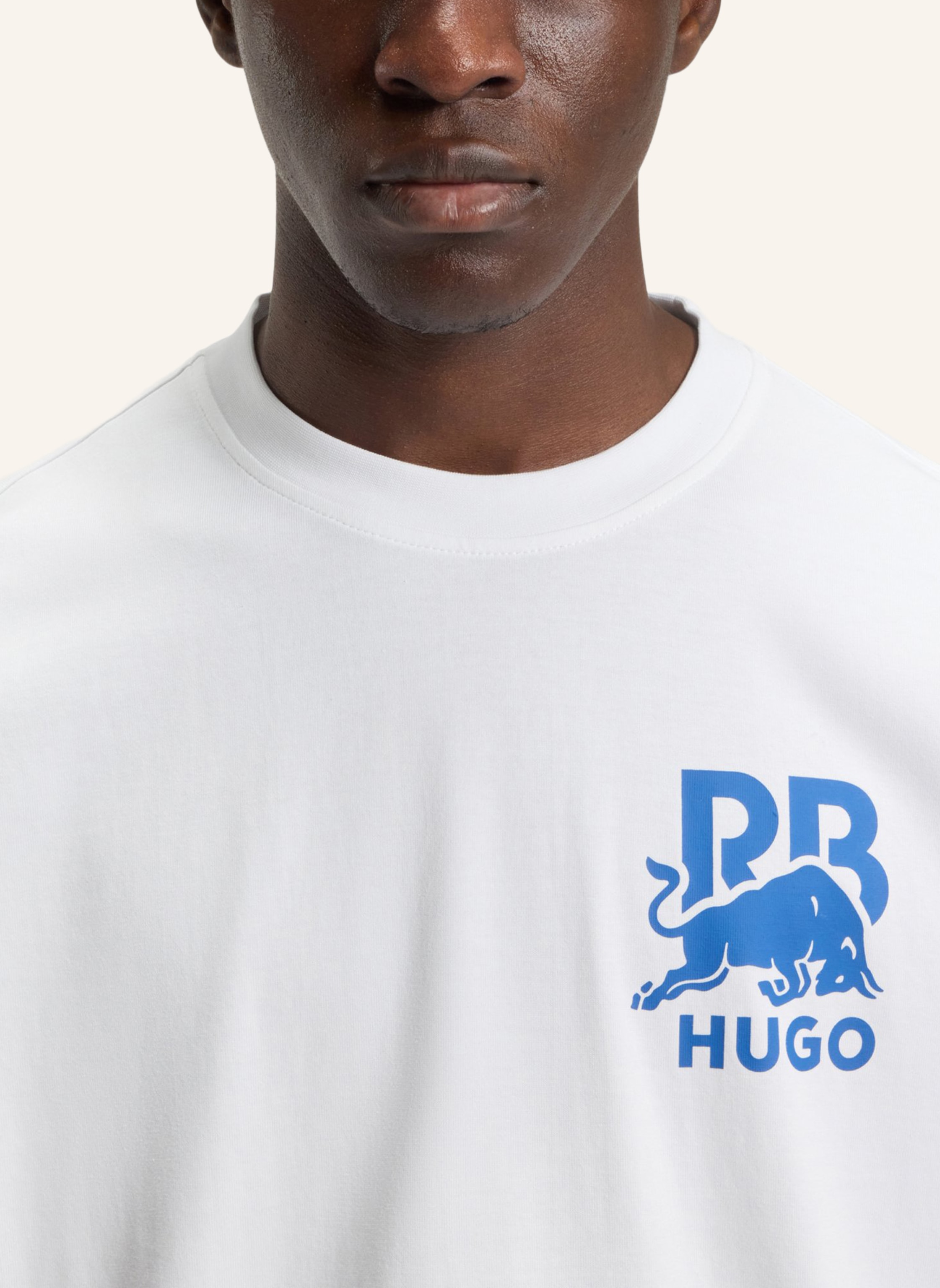 Thumbnail - Hugo T-Shirt Dartox_Rb Relaxed Fit weiss