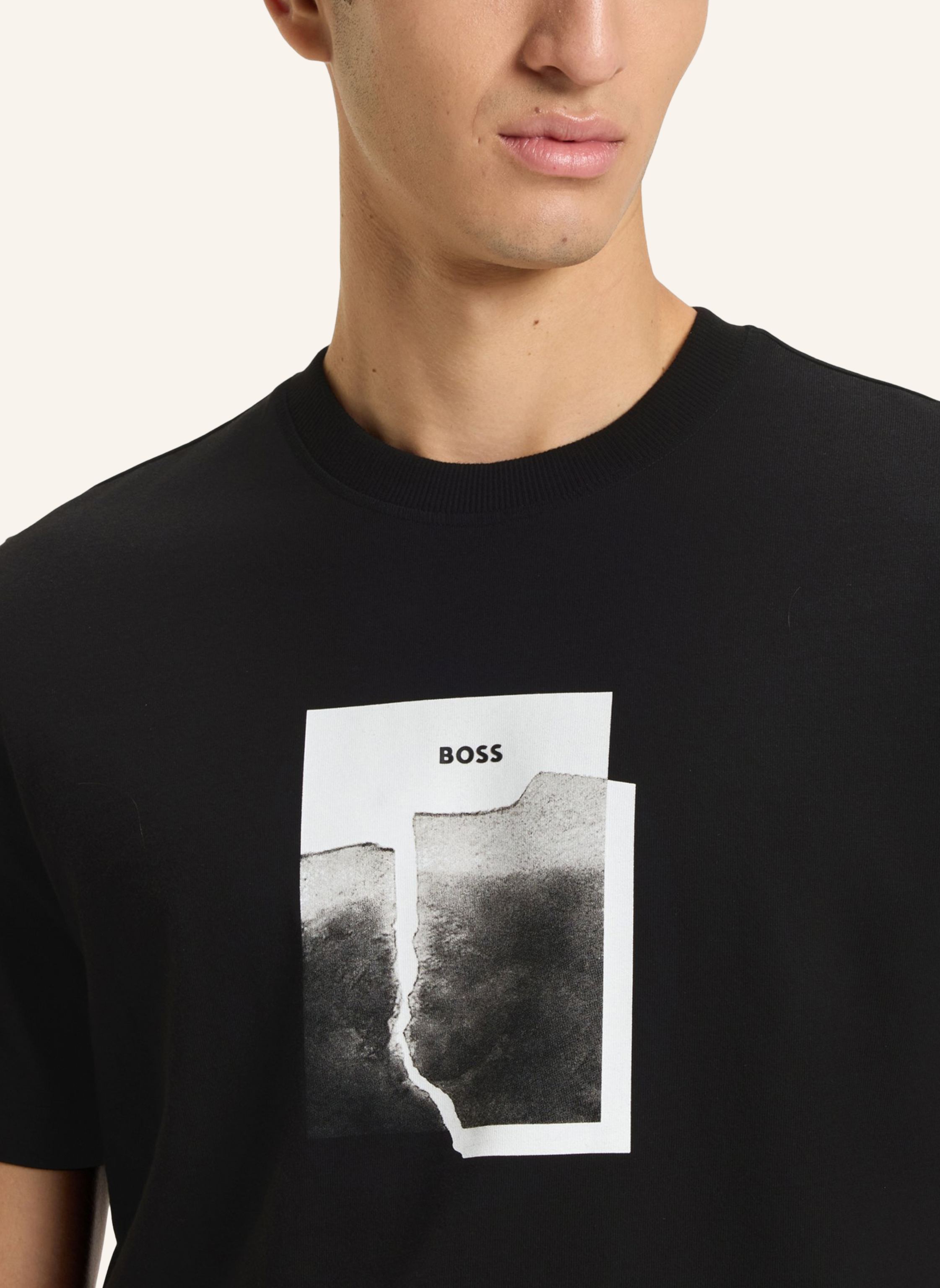 Thumbnail - Boss T-Shirt Te_Brokenice Regular Fit schwarz