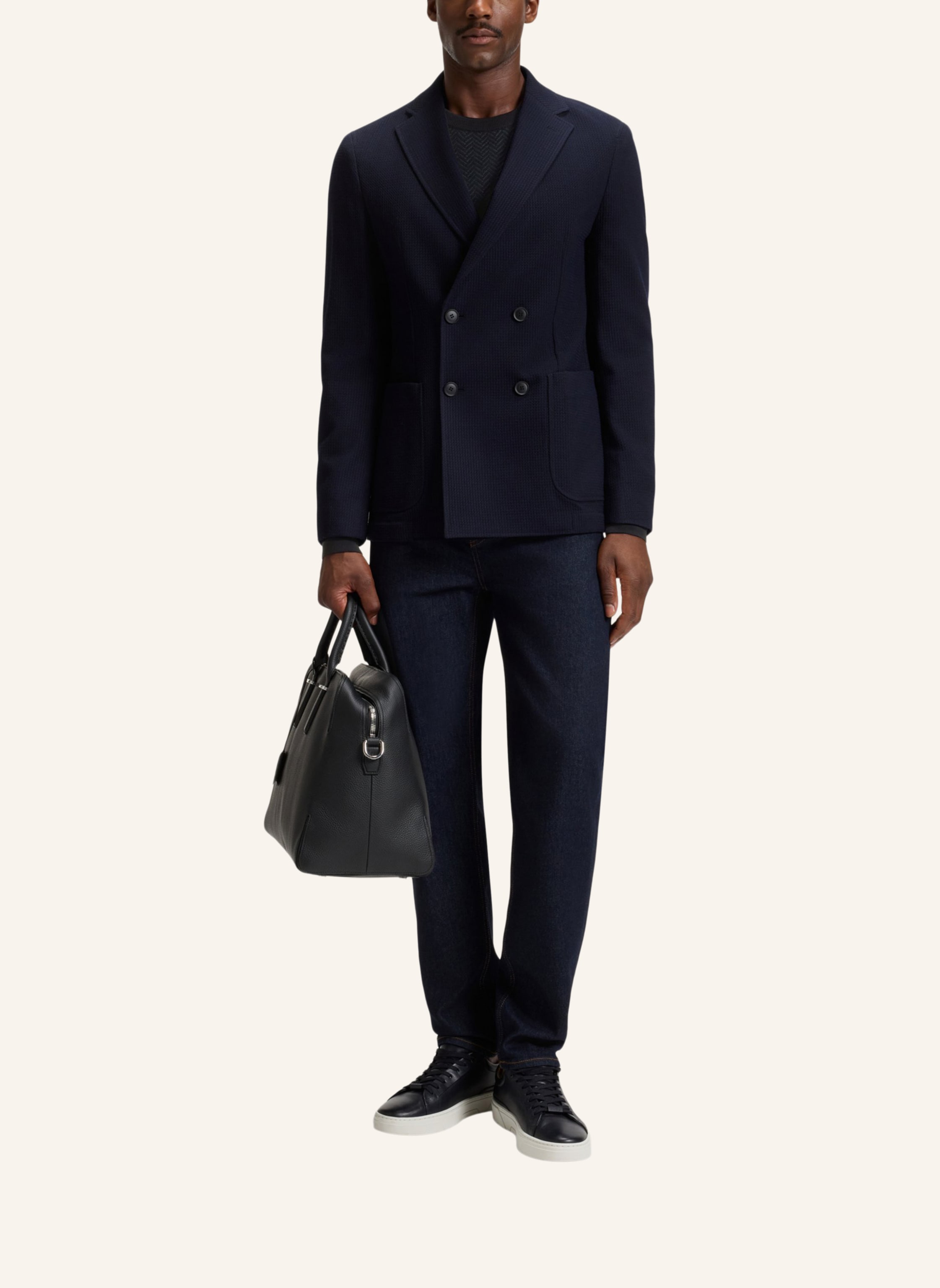 Thumbnail - Boss Pullover H-Habito Regular Fit blau