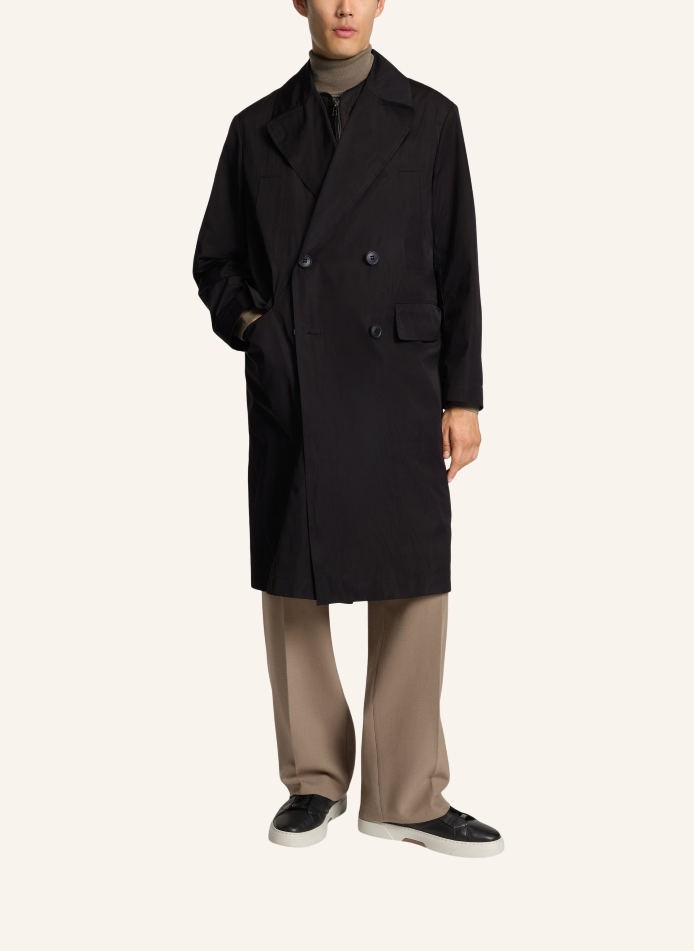 Thumbnail - Boss Klassischer Mantel C-Cale-Db-3In1251Btc Relaxed Fit schwarz