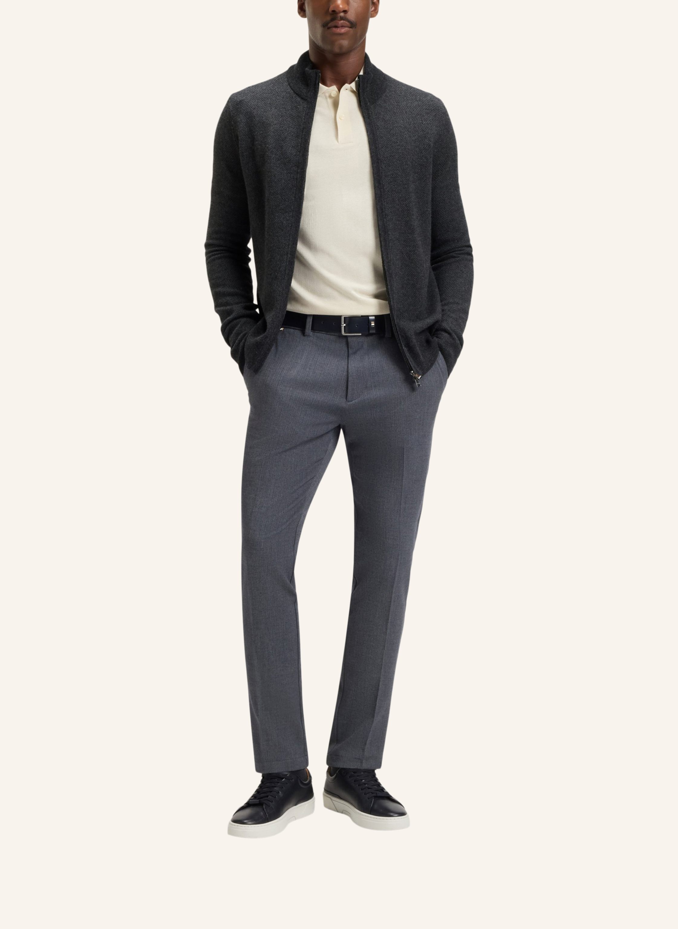 Thumbnail - Boss Strickjacke H-Heterno Regular Fit schwarz