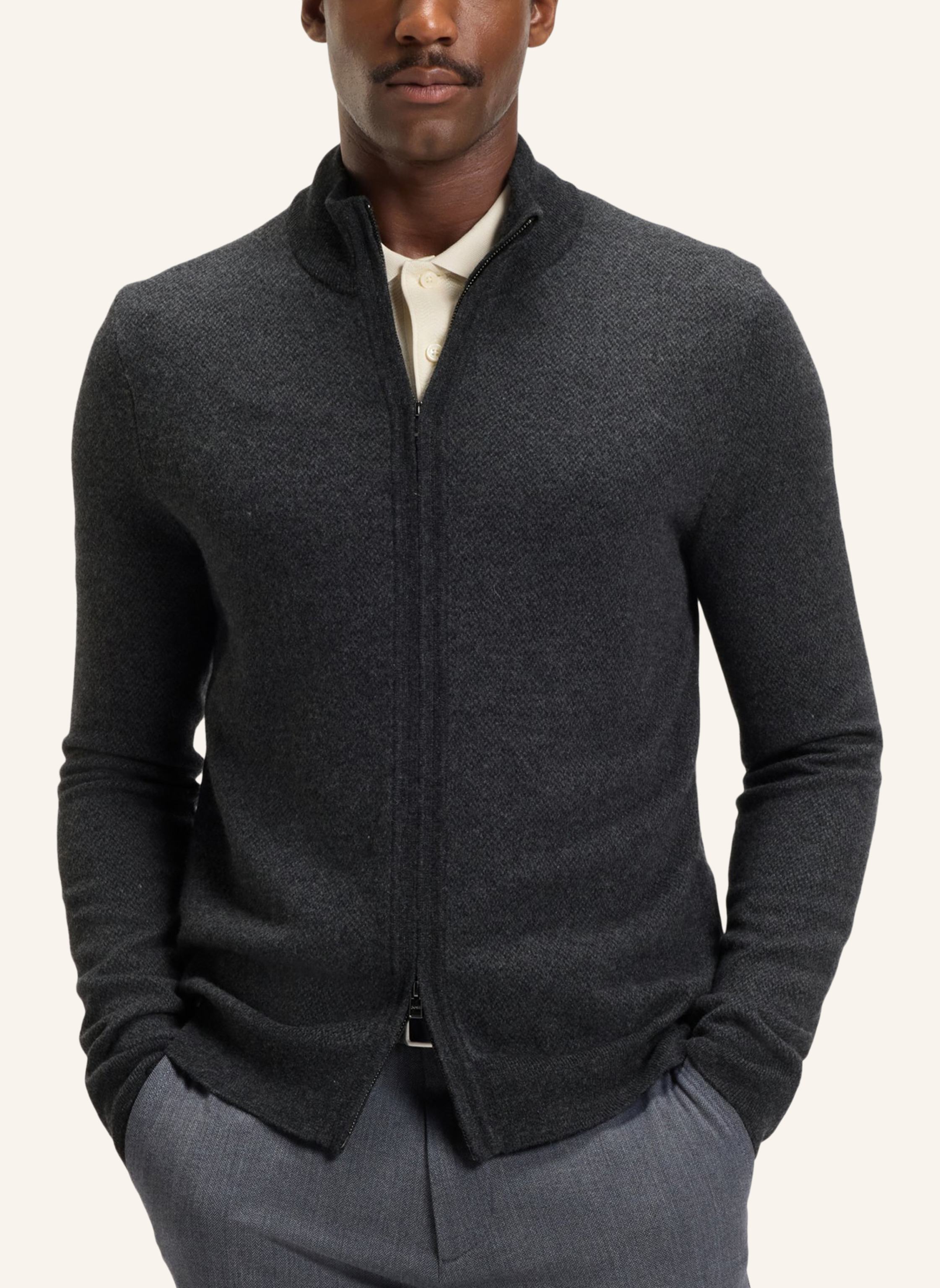 Thumbnail - Boss Strickjacke H-Heterno Regular Fit schwarz