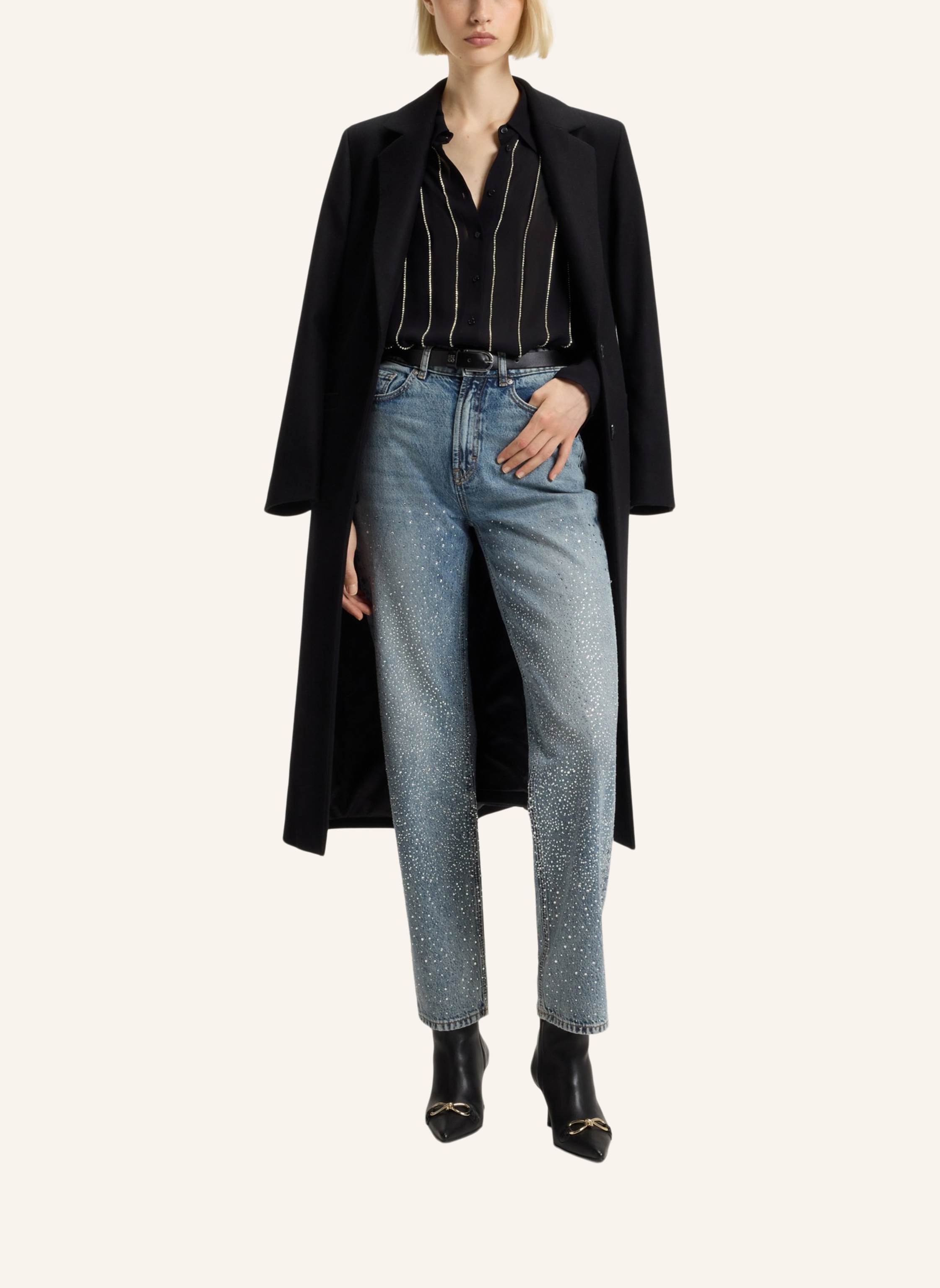 Thumbnail - Hugo Business Bluse Eldja Regular Fit schwarz