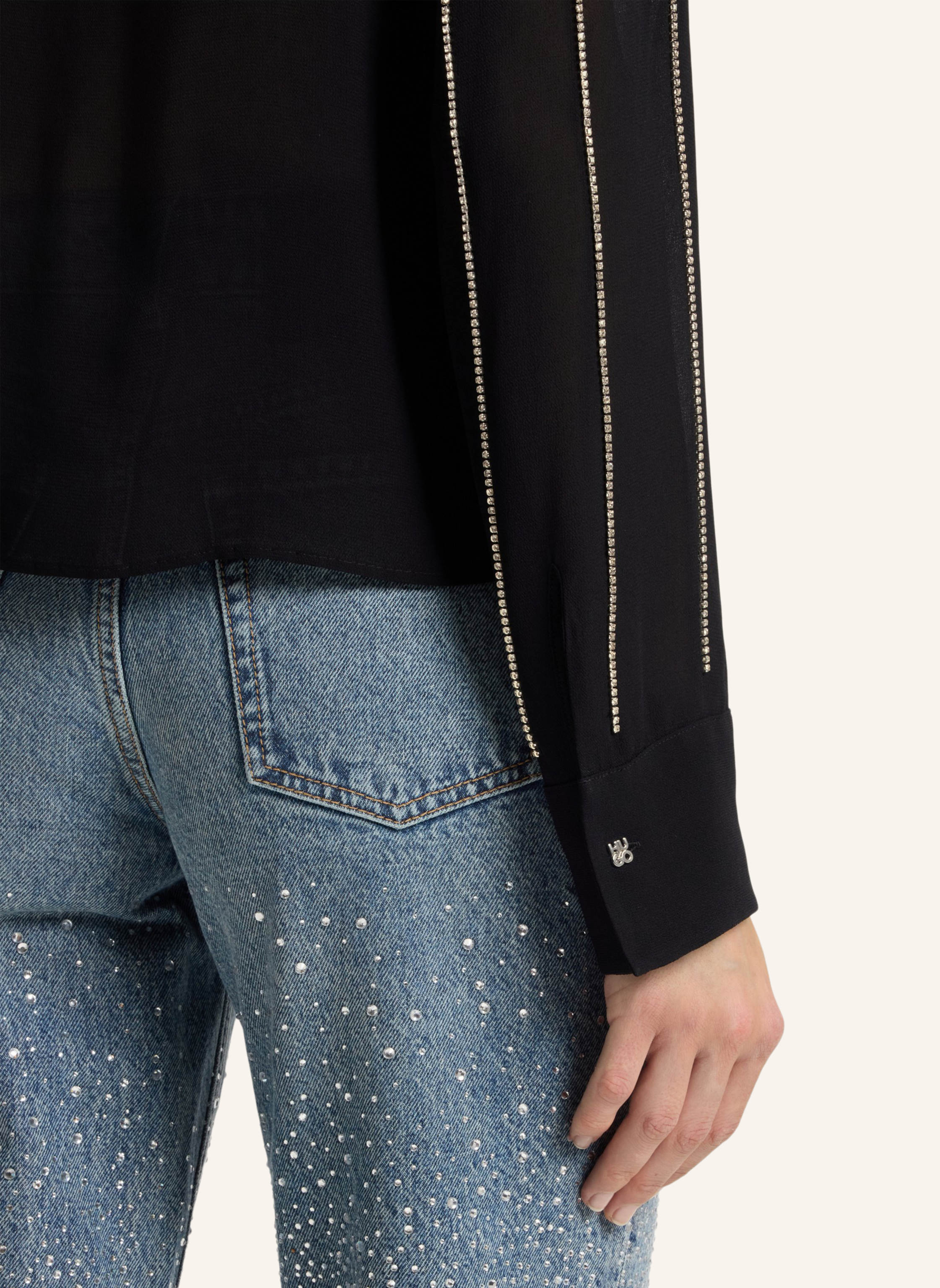 Thumbnail - Hugo Business Bluse Eldja Regular Fit schwarz